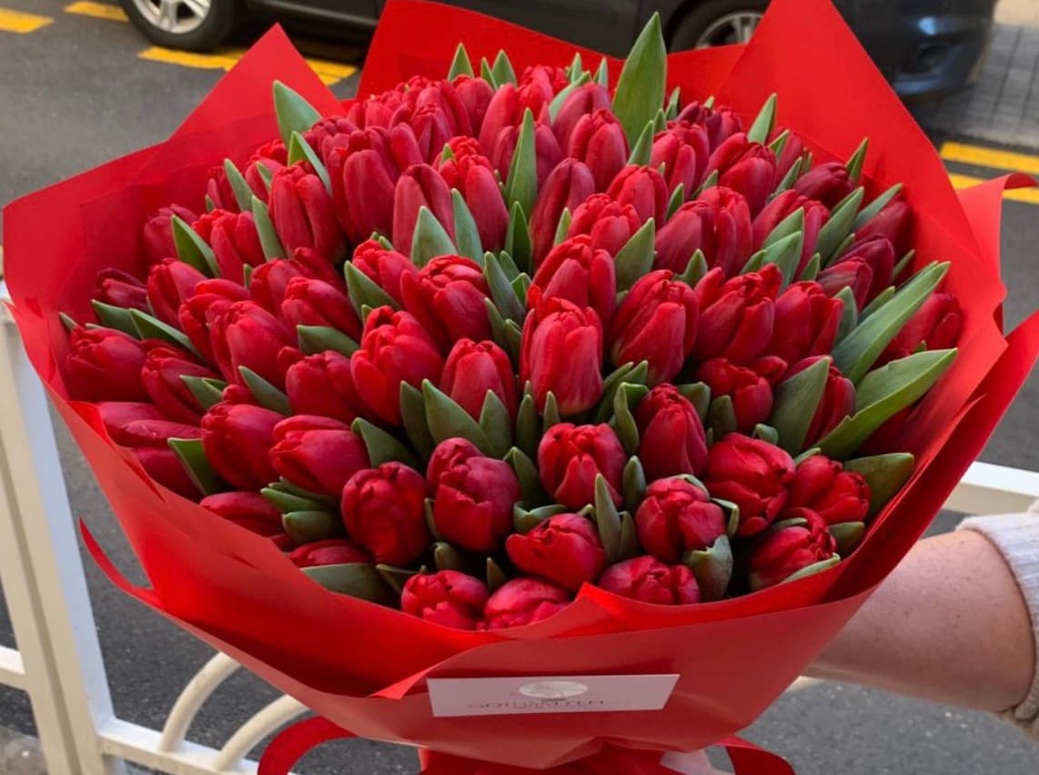 100 Tulipes Rouges - Menu item