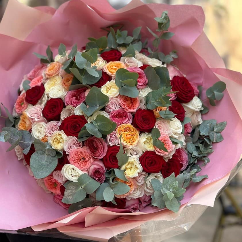 130 Roses et Eucalyptus  - Menu item