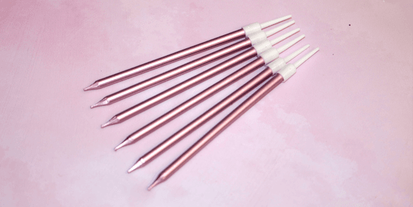 6 Bougies Roses - Menu item