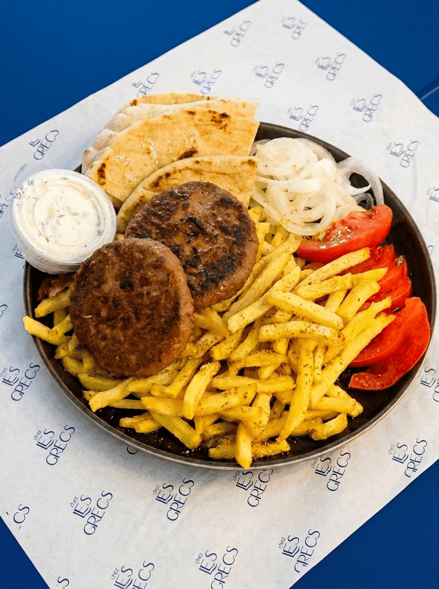 Assiette Bifteki - Menu item
