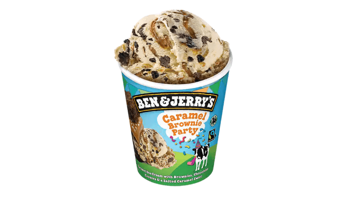 B&J Caramel Brownie Party 465ml - Menu item