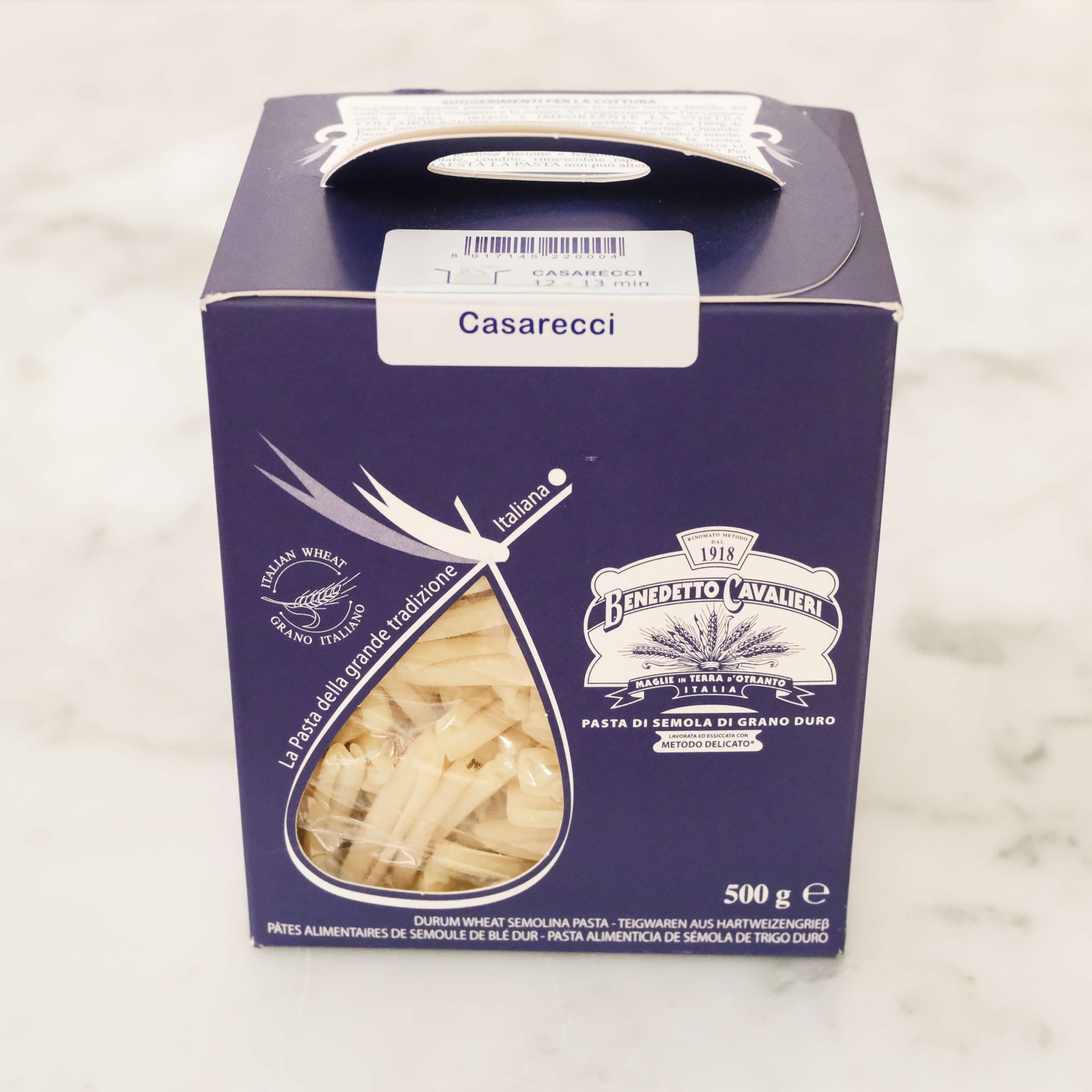 Casarecci 500gr - Menu item