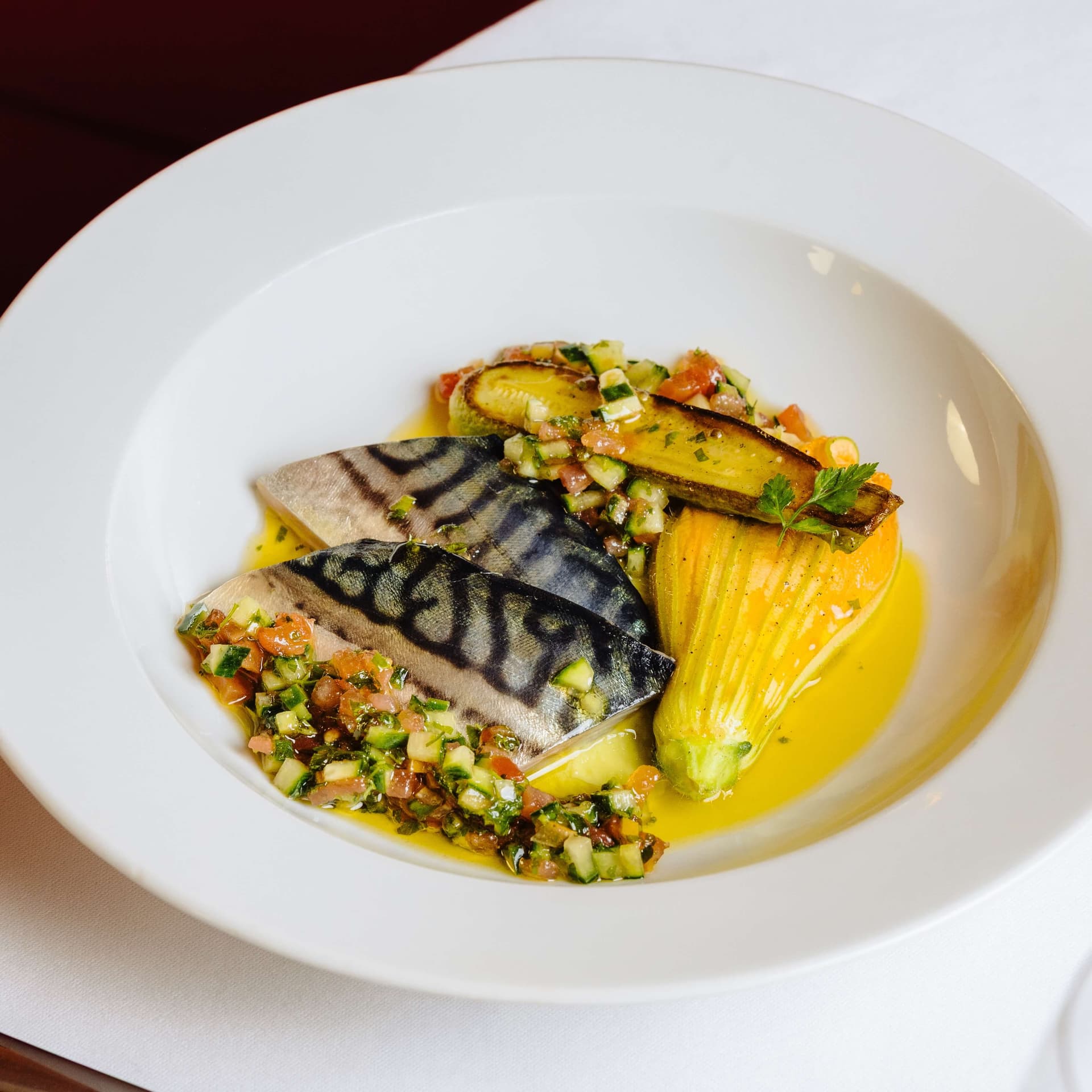 Pêche du Jour - Menu item