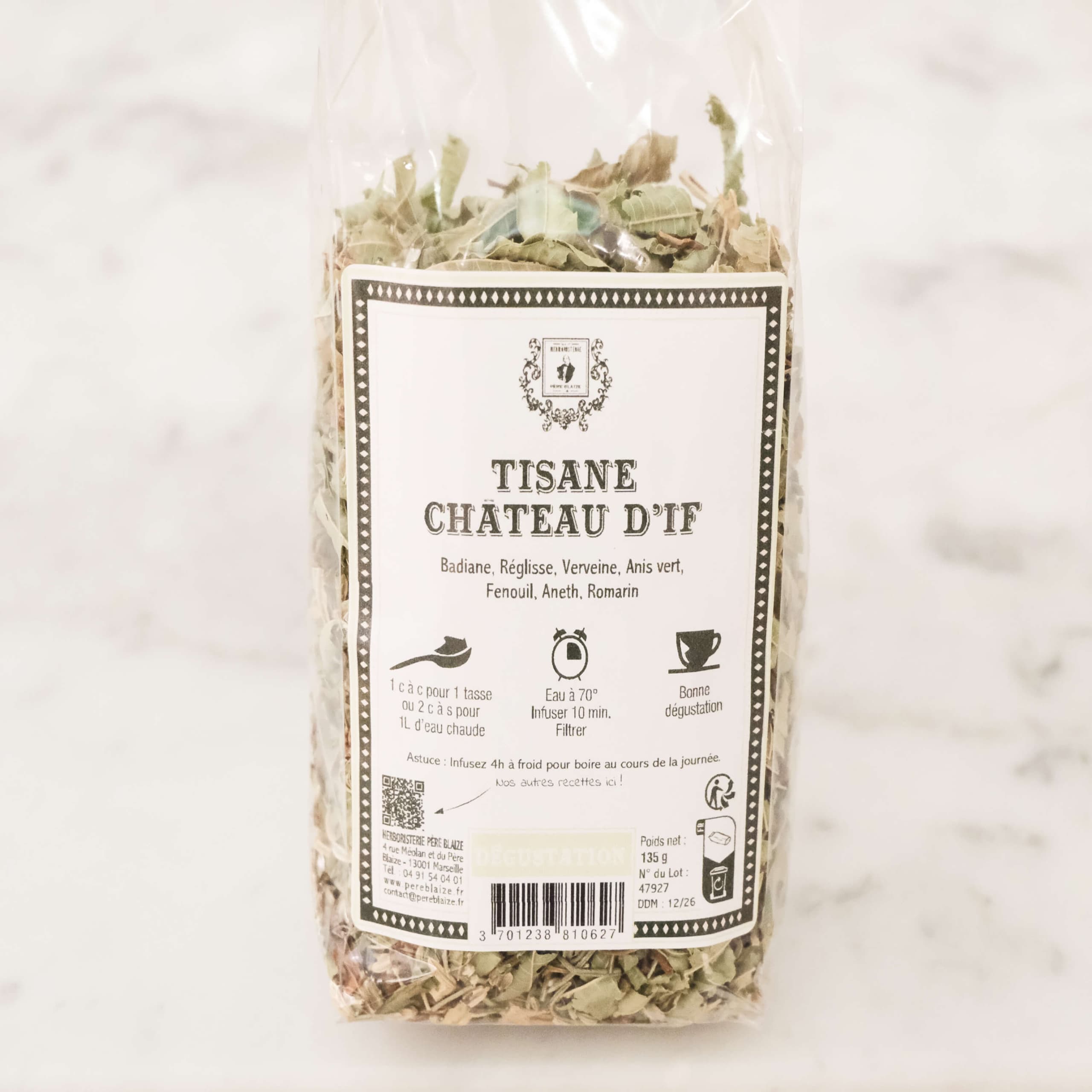 Tisane château d'If 135gr - Menu item