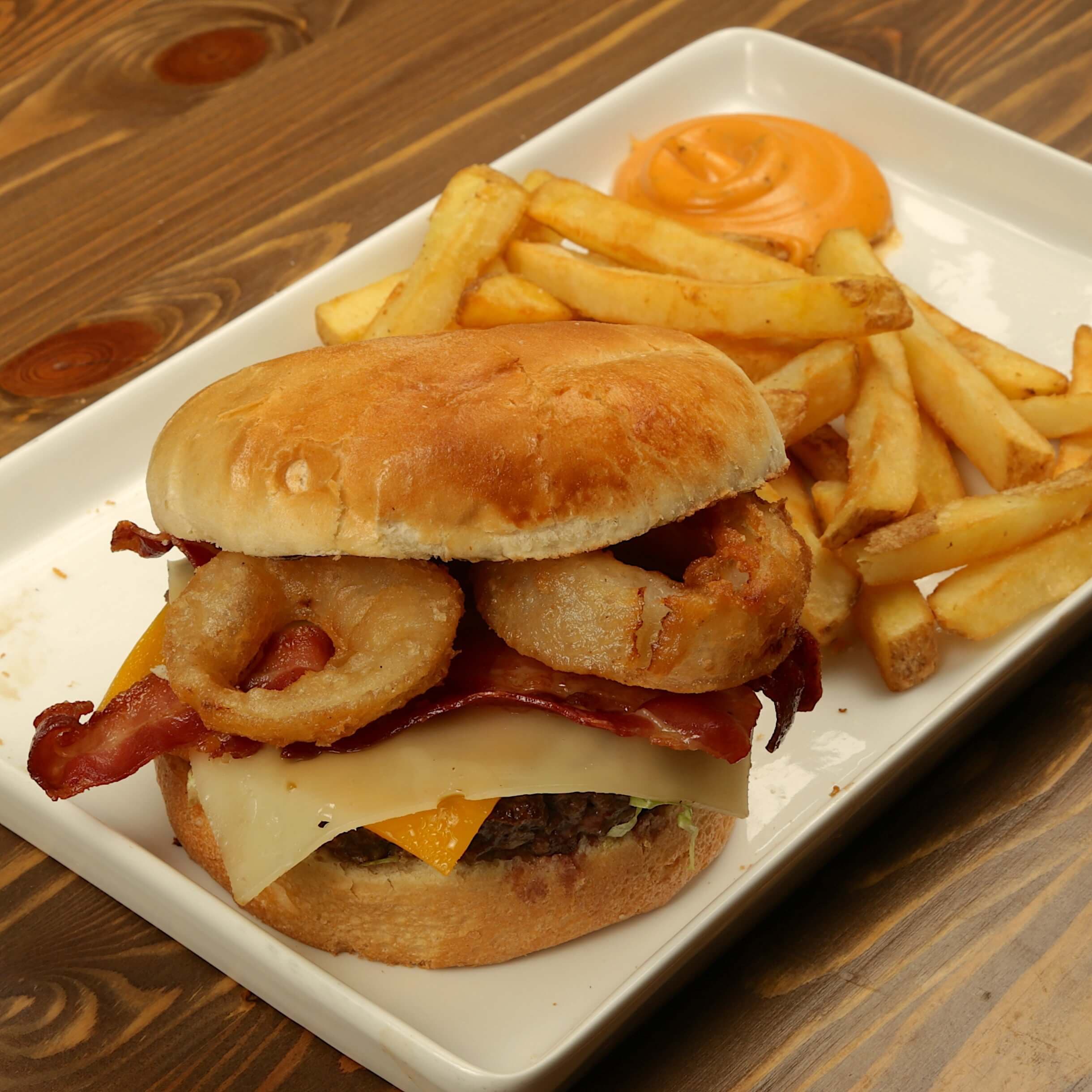 Cheese & BBQ Burger - Menu item