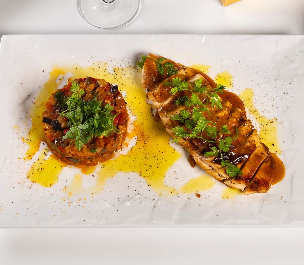 Suprême de Volaille, Ratatouille de Saison - Menu item