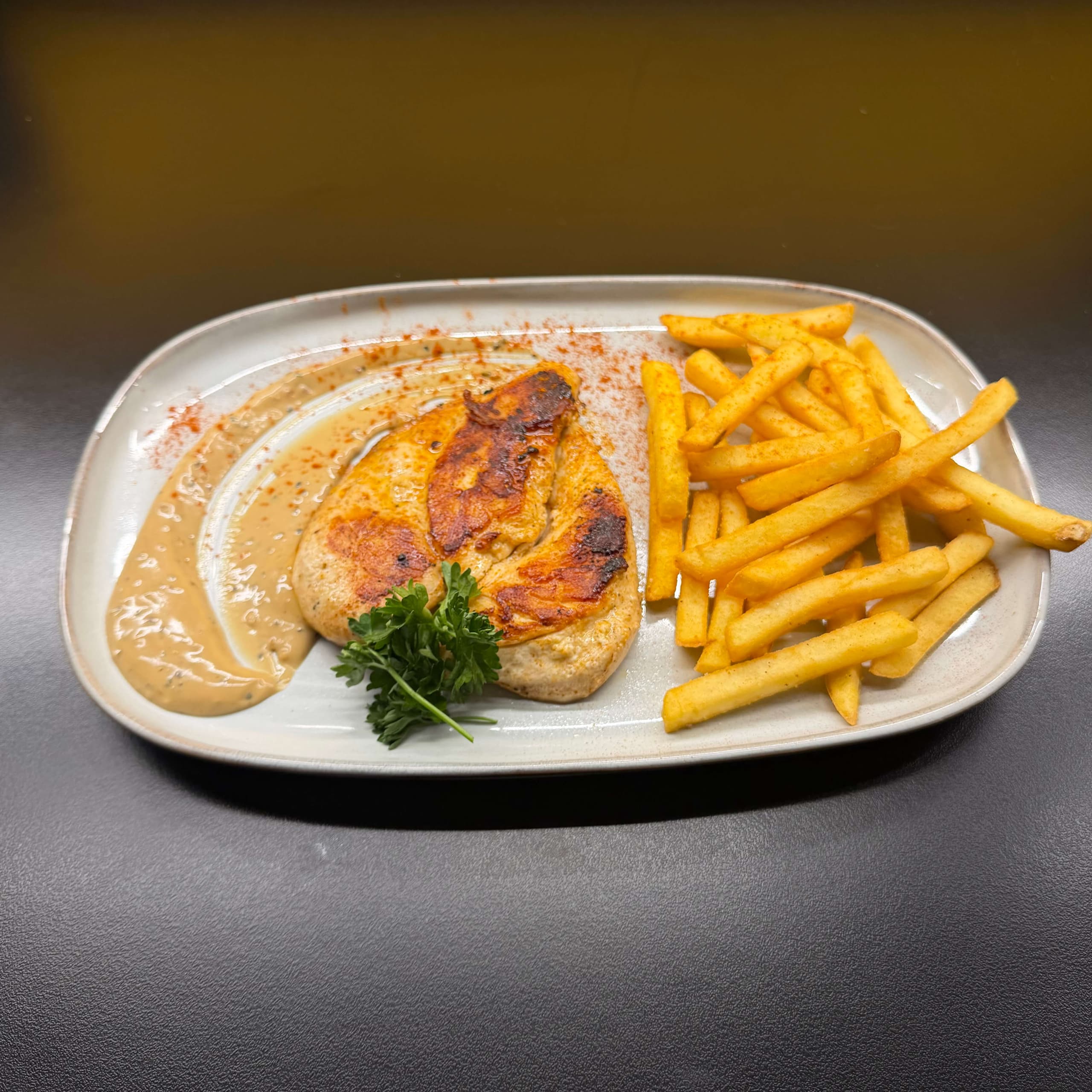 Steak de poulet - Menu item