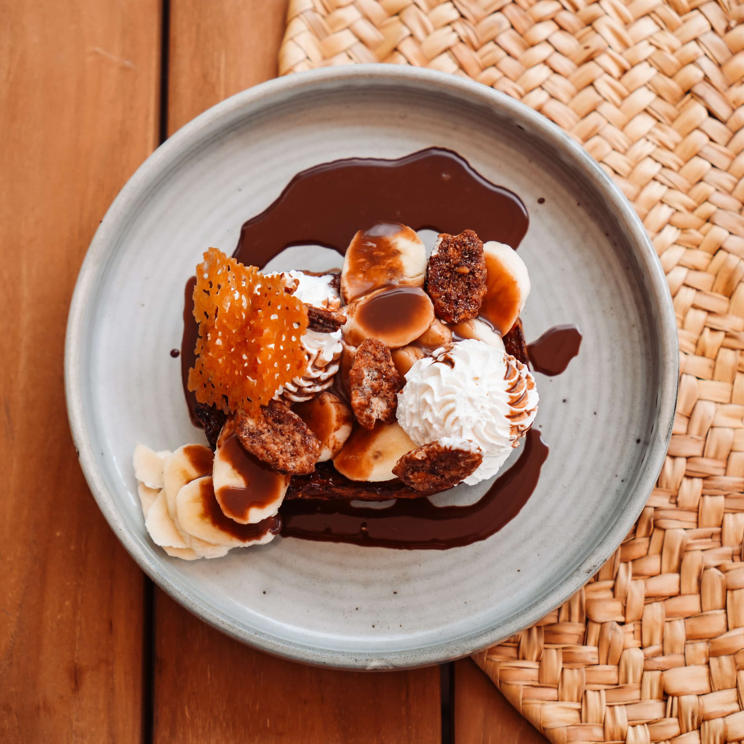 Pain perdu Choco-Banane-Pécan 