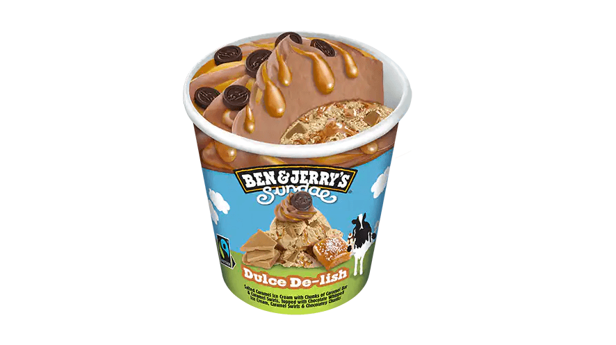 B&J Dulce De-lish Sundae 465ml - Menu item