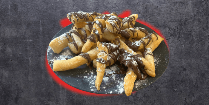 Angioletti frits au Nutella - Menu item