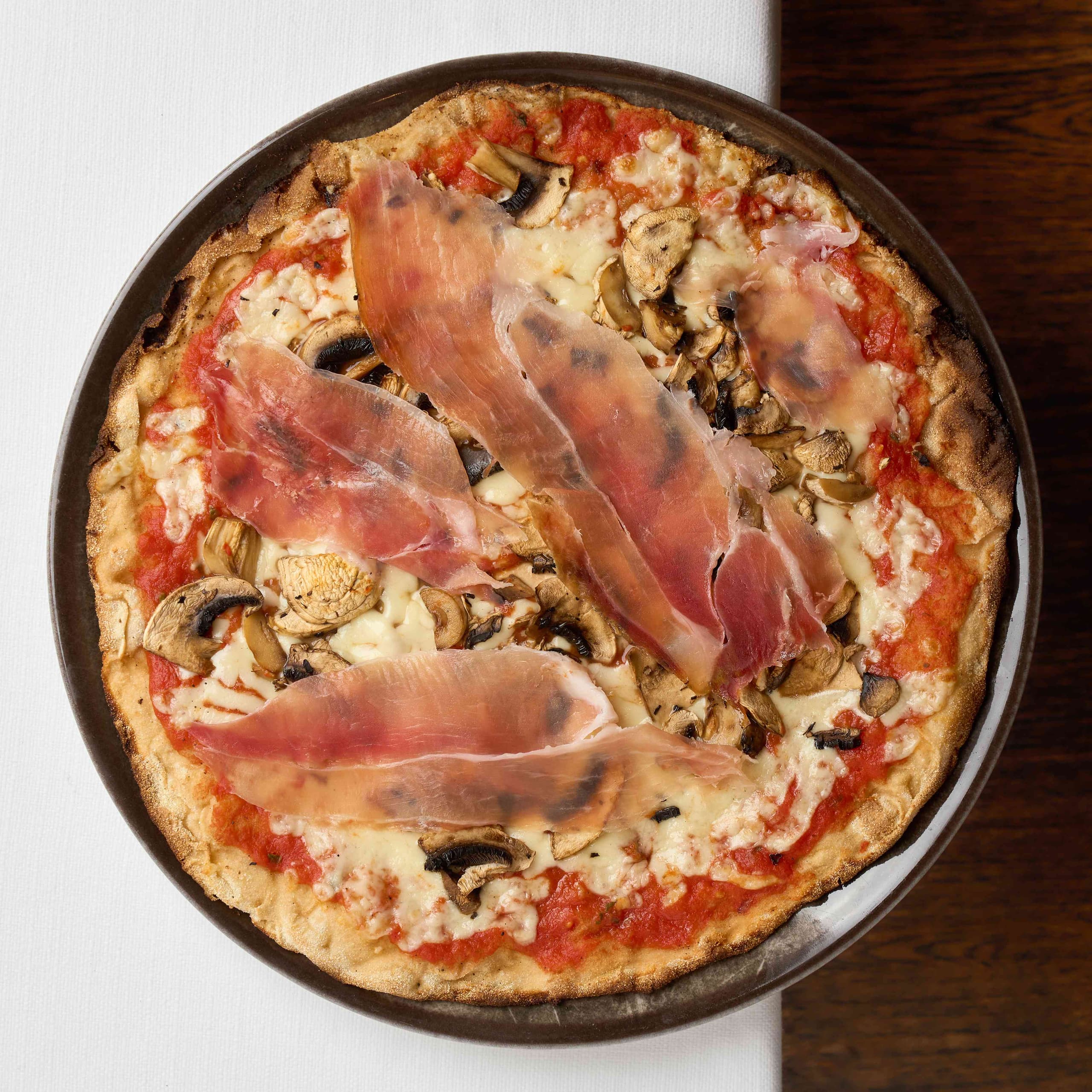 Funghi e Prosciutto di Parma - Menu item