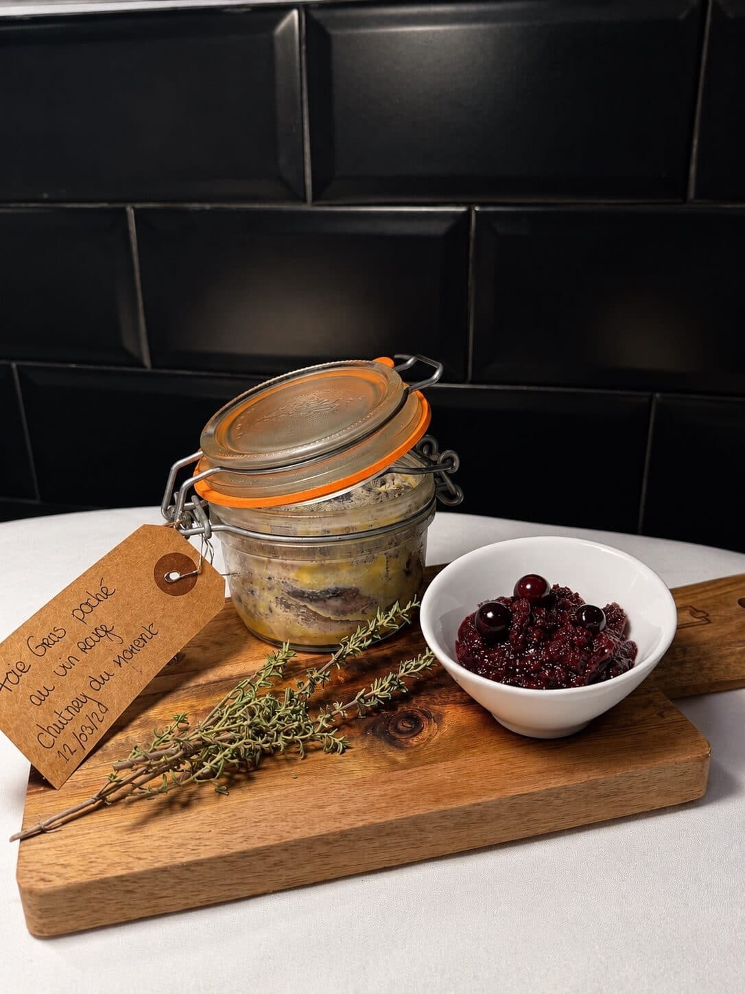 Homemade Marbled Foie Gras Verrine (150g) - Menu item