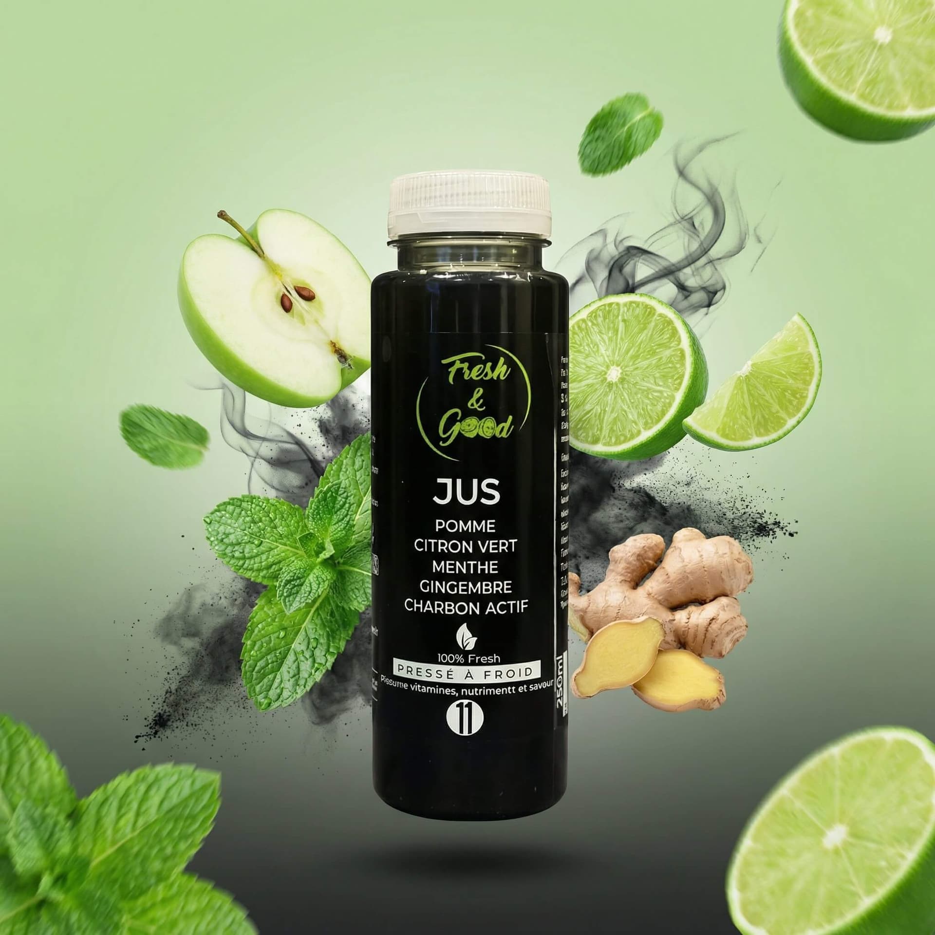 J11 Charbon 250ml - Menu item