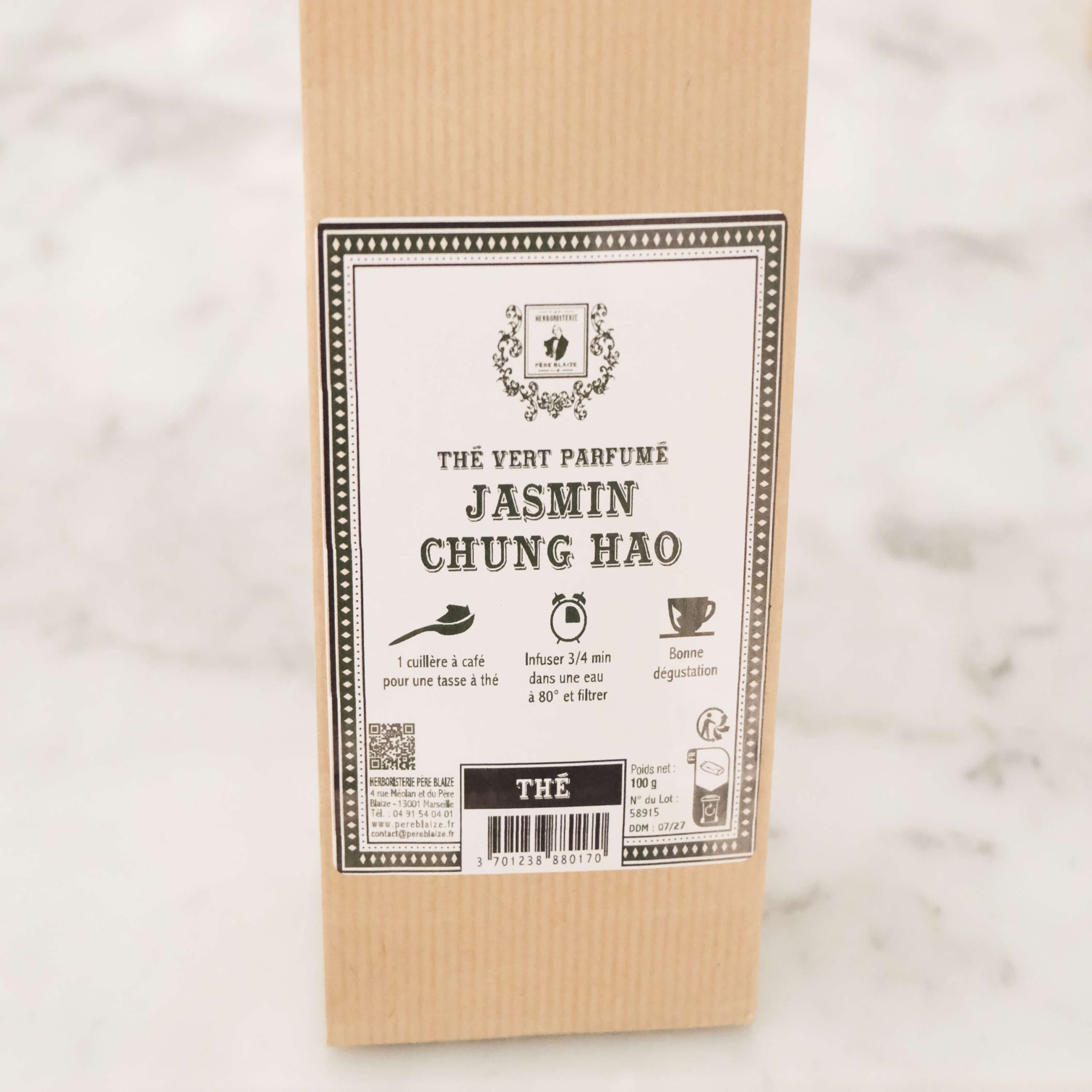 Thé vert Jasmin chung hao 100gr - Menu item