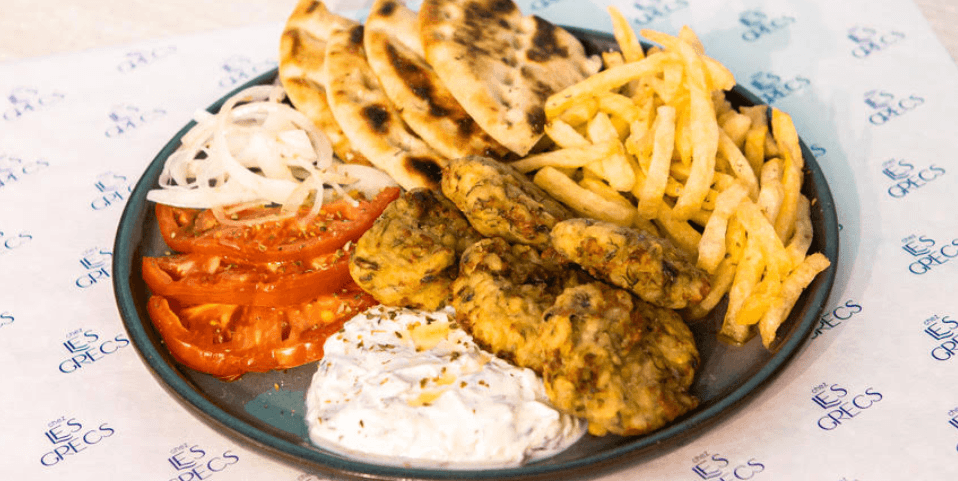 Assiette Kolokithokeftes  - Menu item