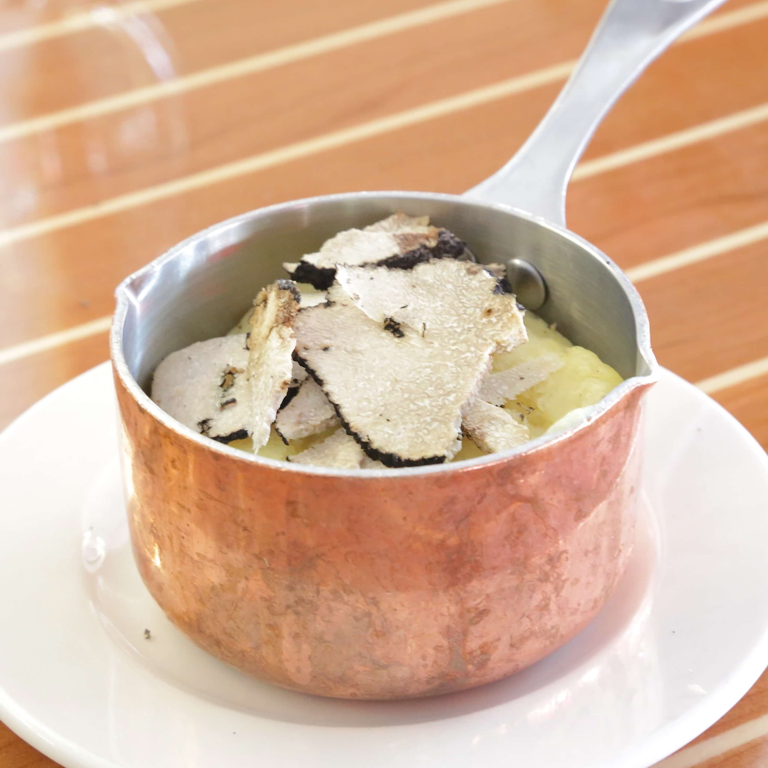 Purée de pommes de terre avec truffes - Menu item