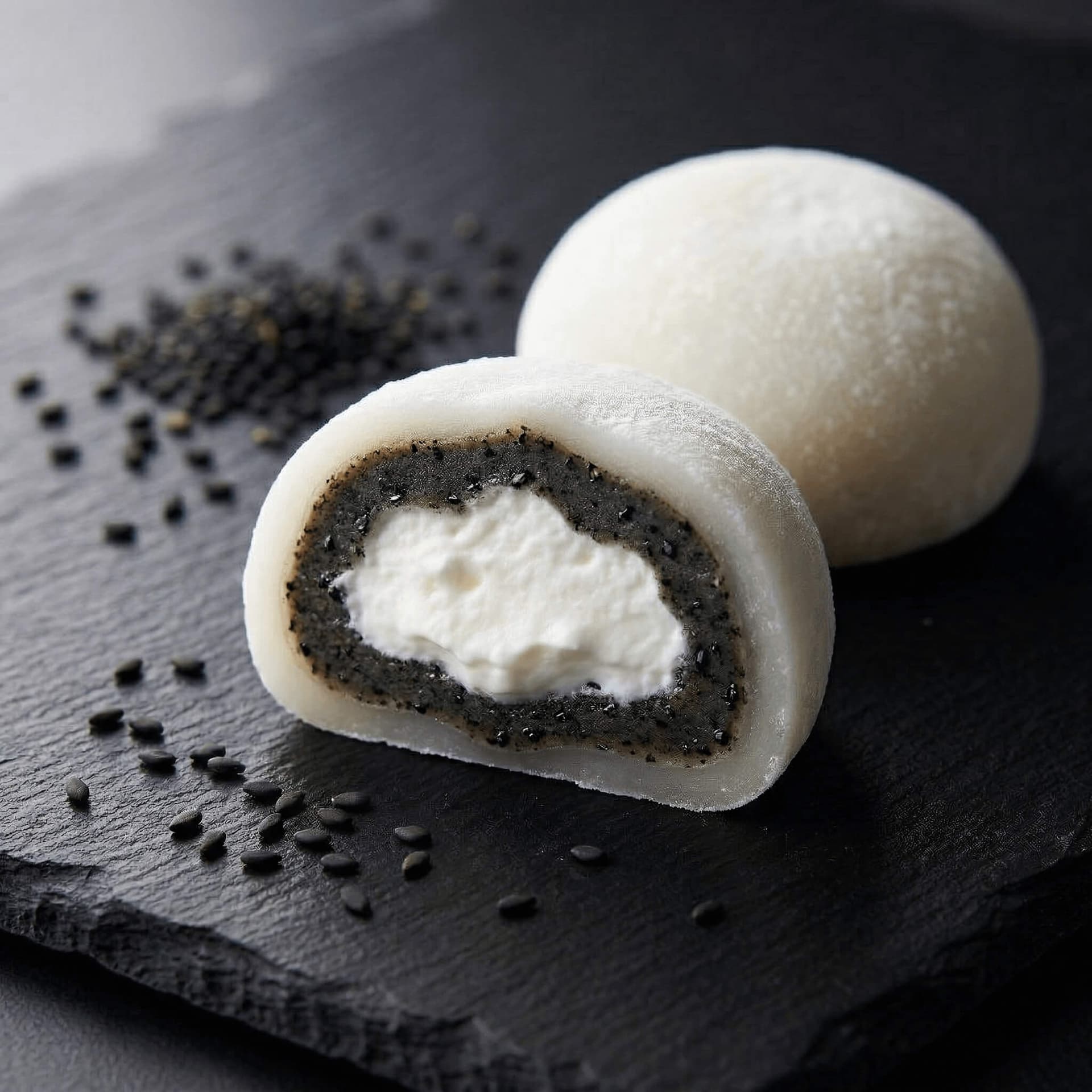 Mochi Creme Sesame Noir 50g - Menu item