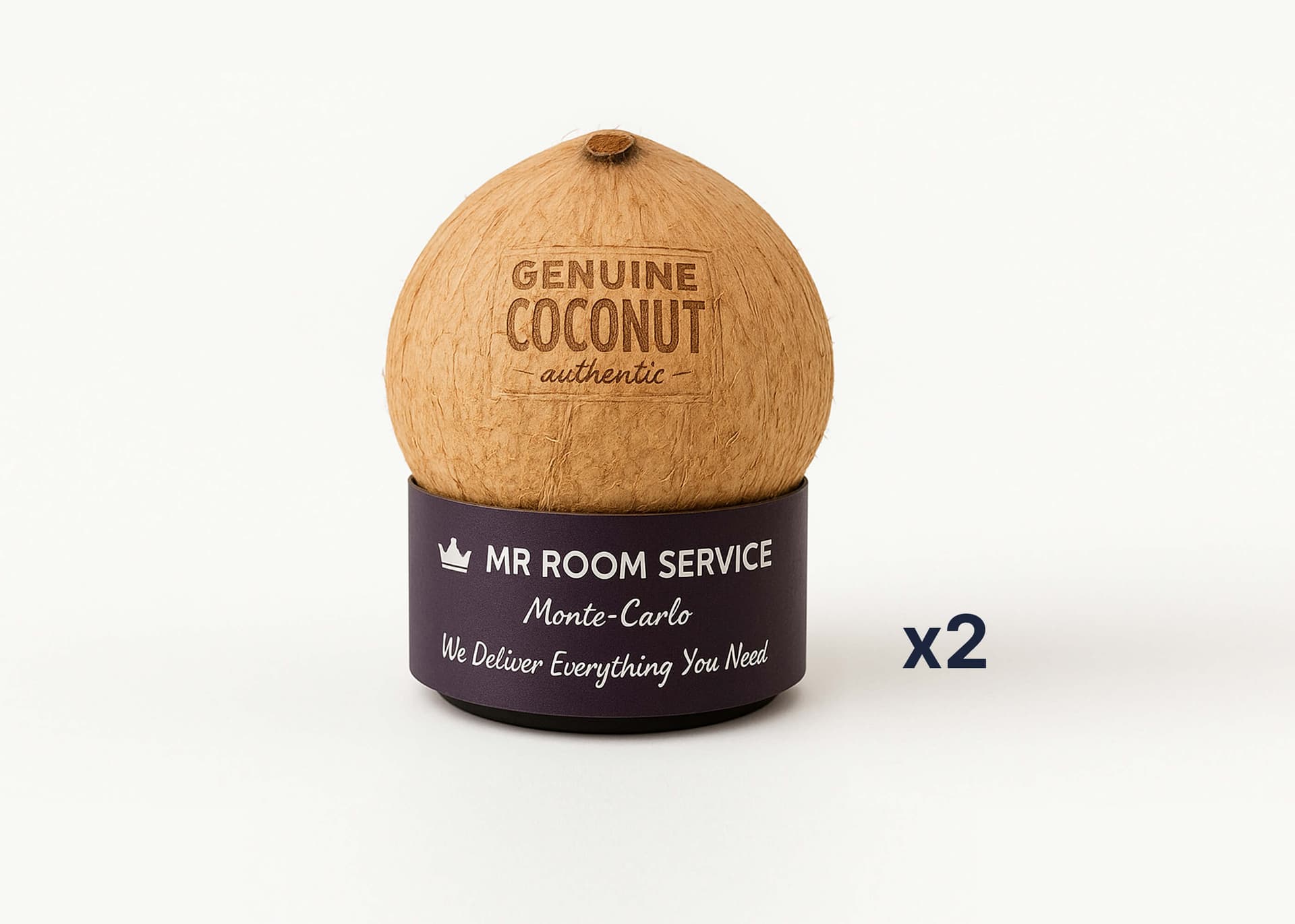 2x Organic Coconut Water - Menu item