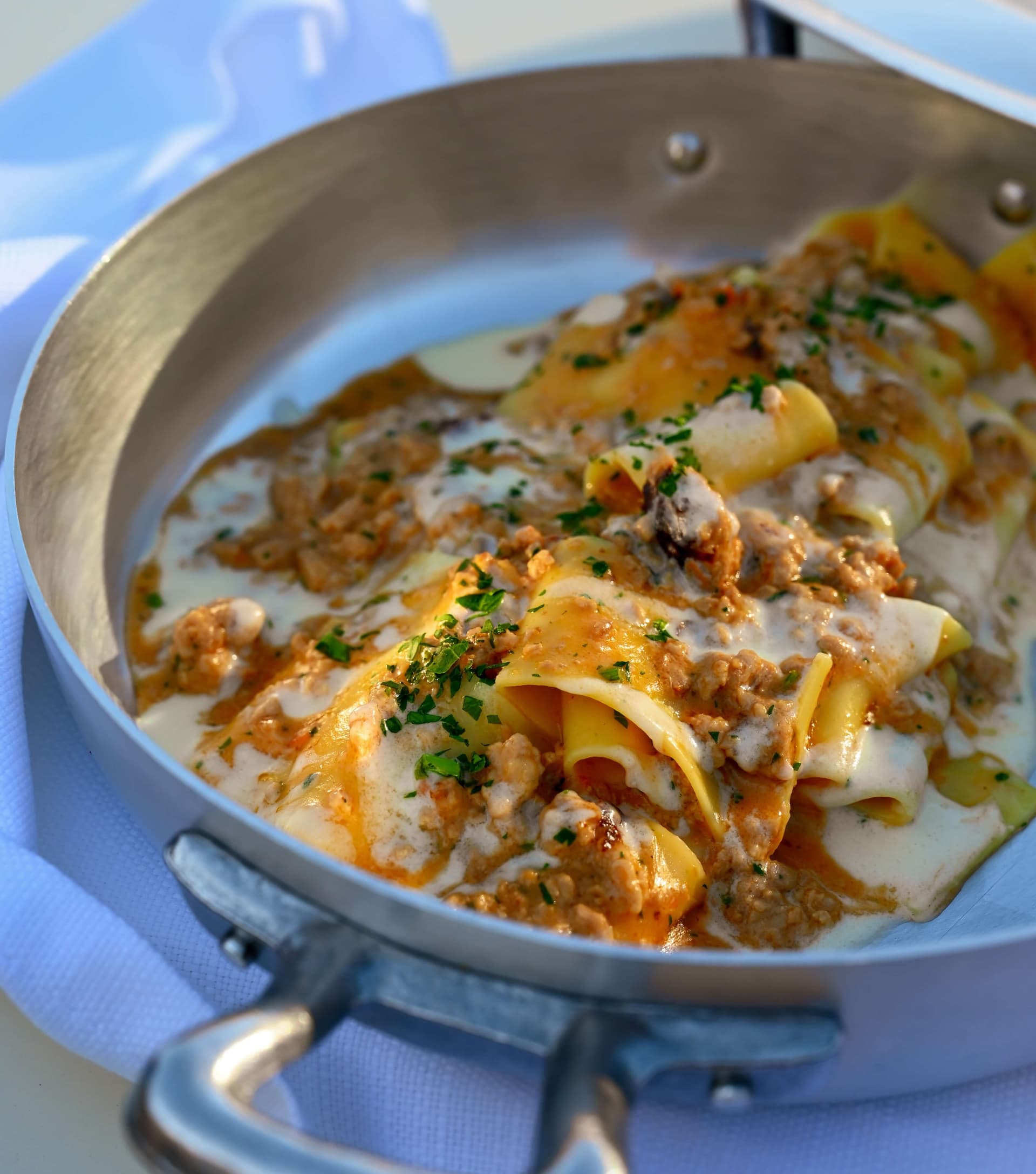 Pappardelle with veal ragù - Menu item