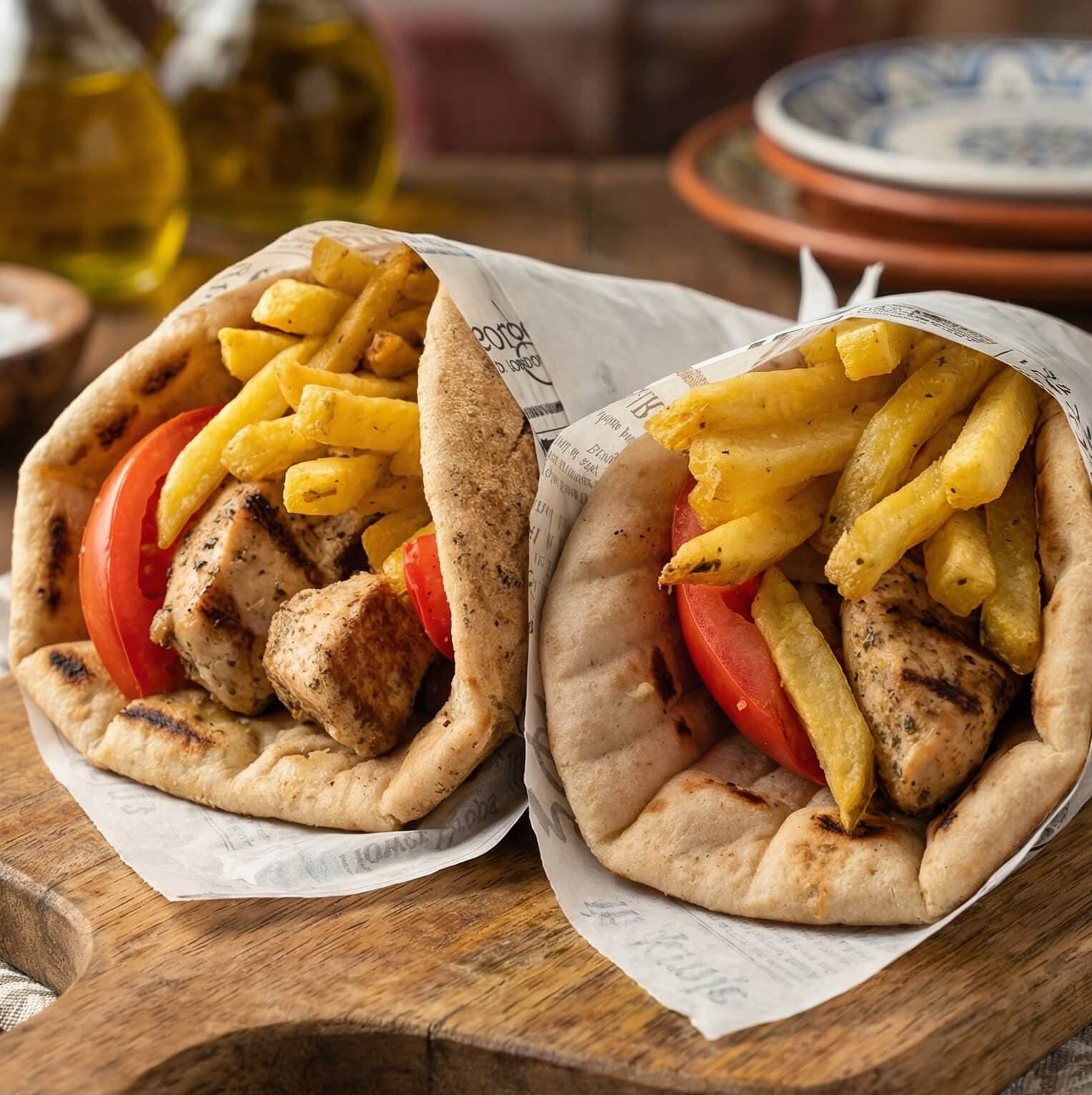 Pita Souvlaki Porc - Menu item
