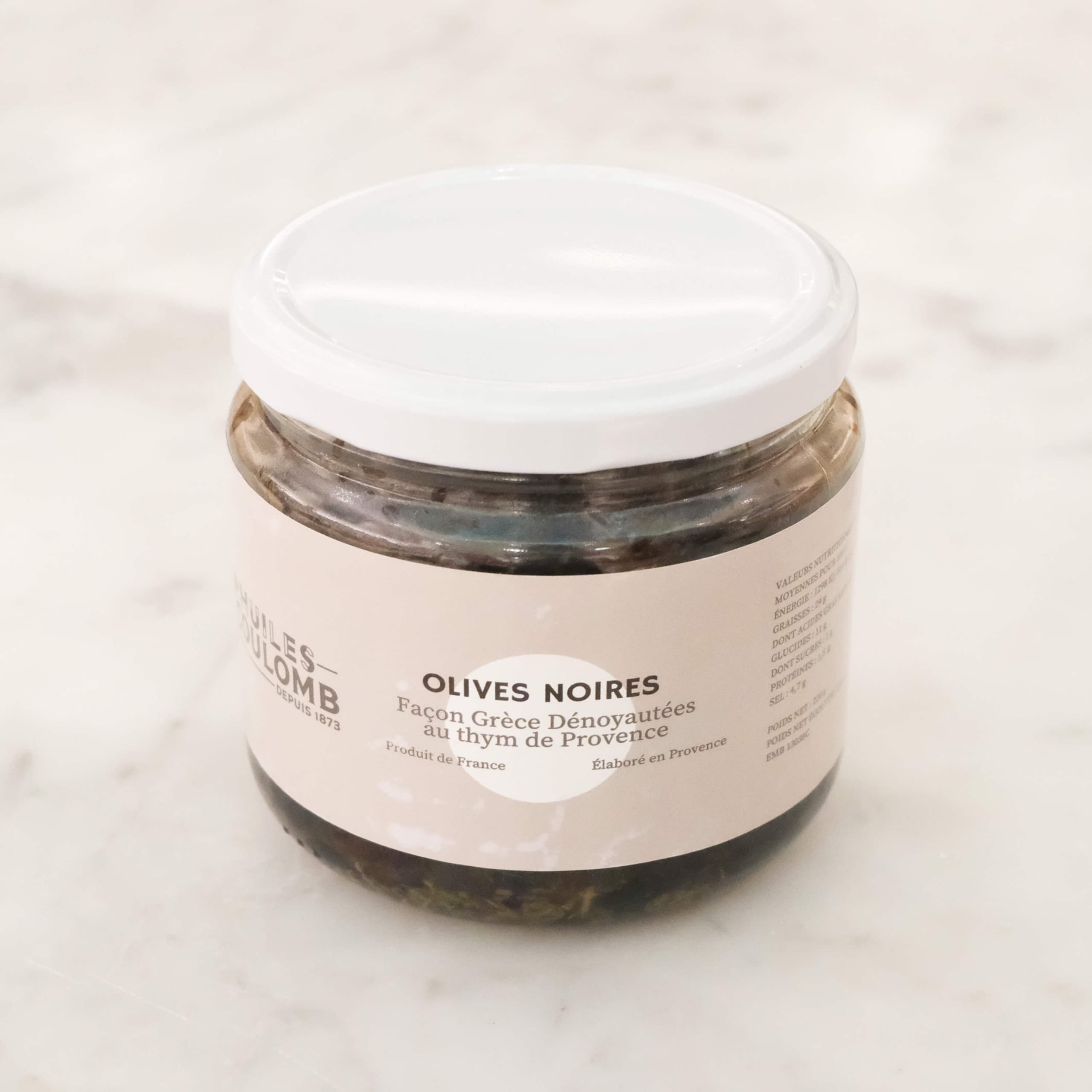 Olives noires dénoyautées 430gr - Menu item