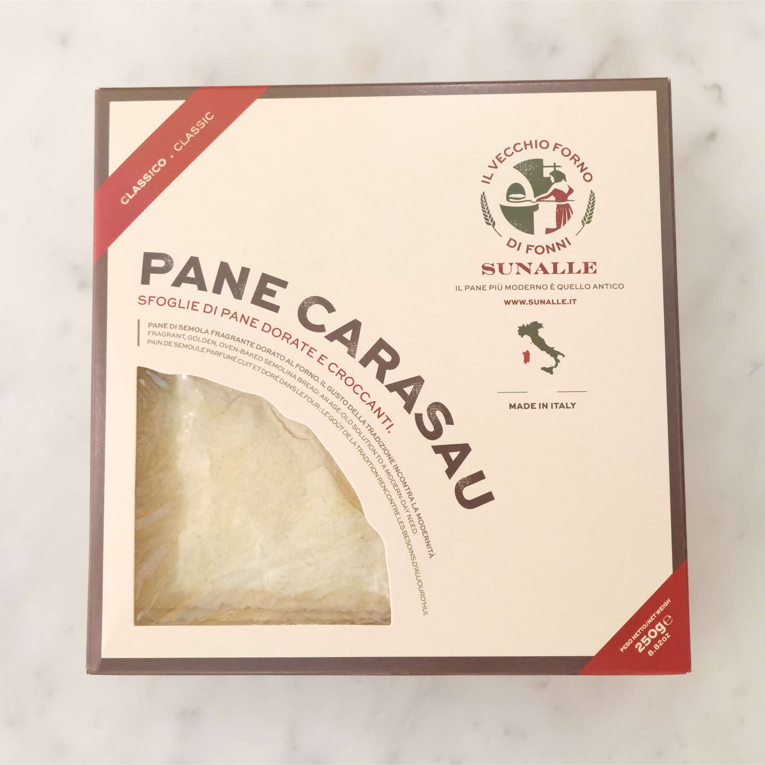 Pain sarde nature 250gr - Menu item