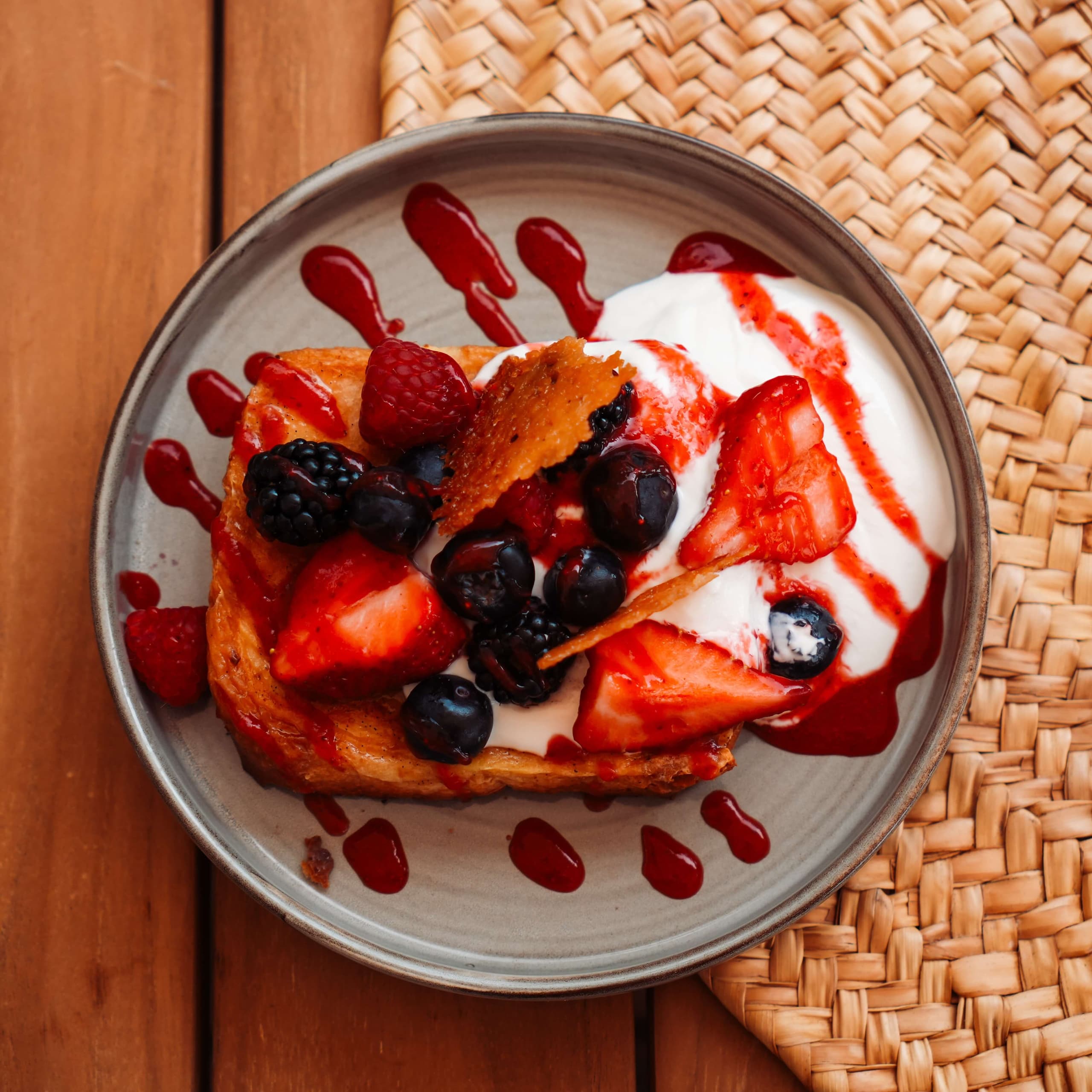 Pain Perdu Fruits Rouges 