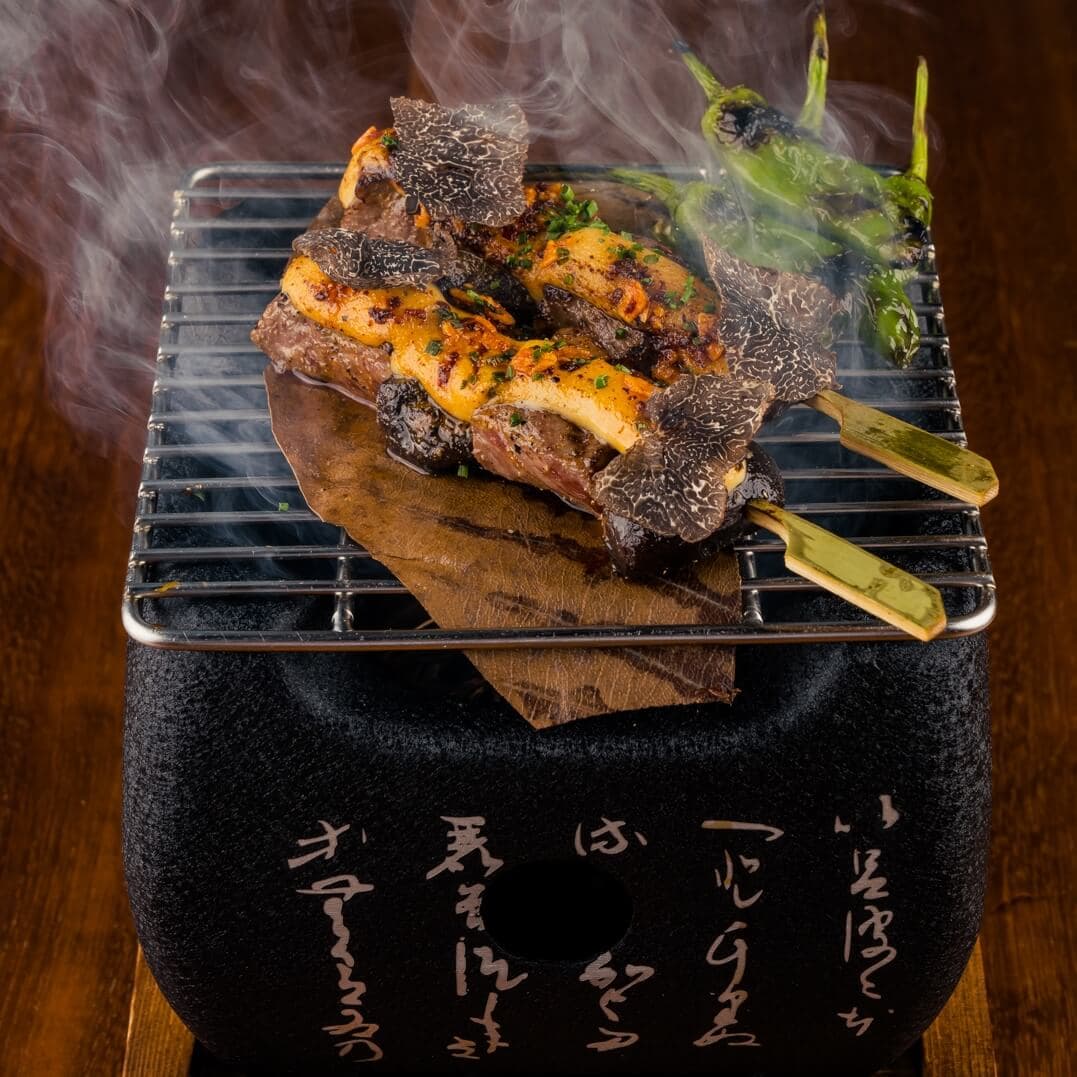 Robata wagyu skewers - Menu item