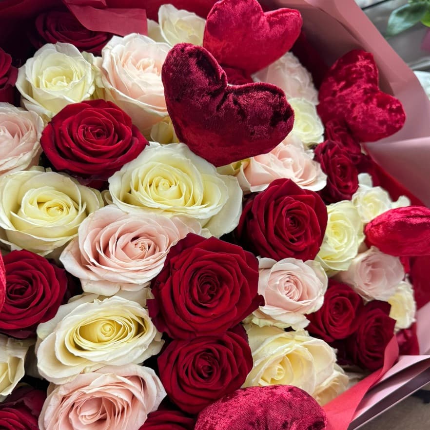Roses en Coeur  - Menu item