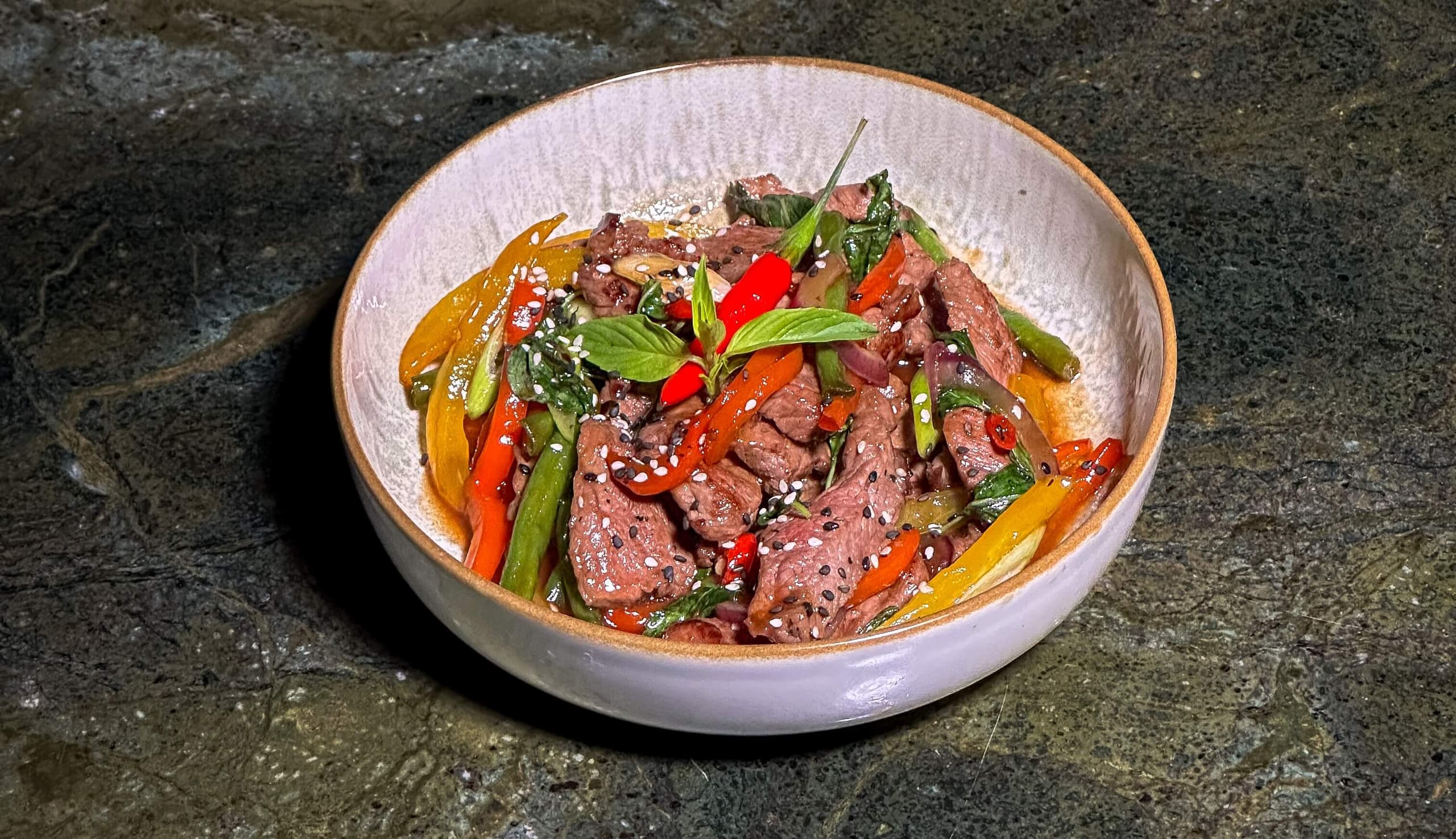 Sauté de Boeuf à la Thaï - Menu item