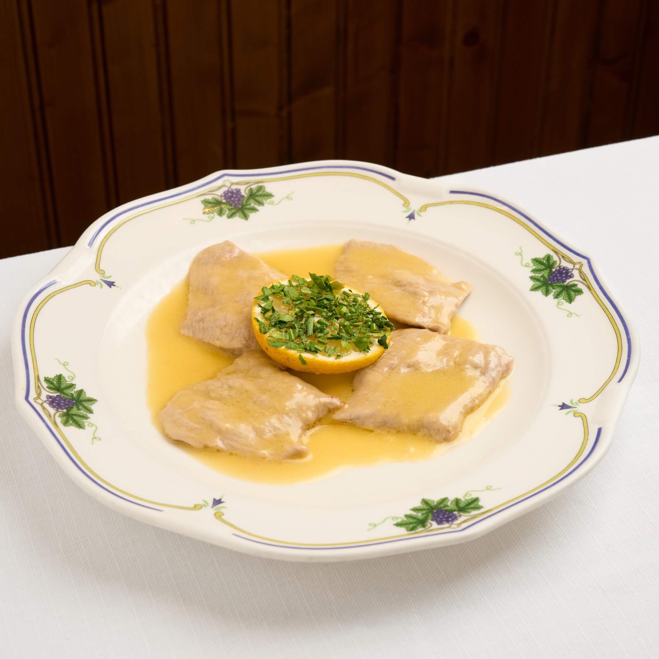 Scaloppina al limone - Menu item