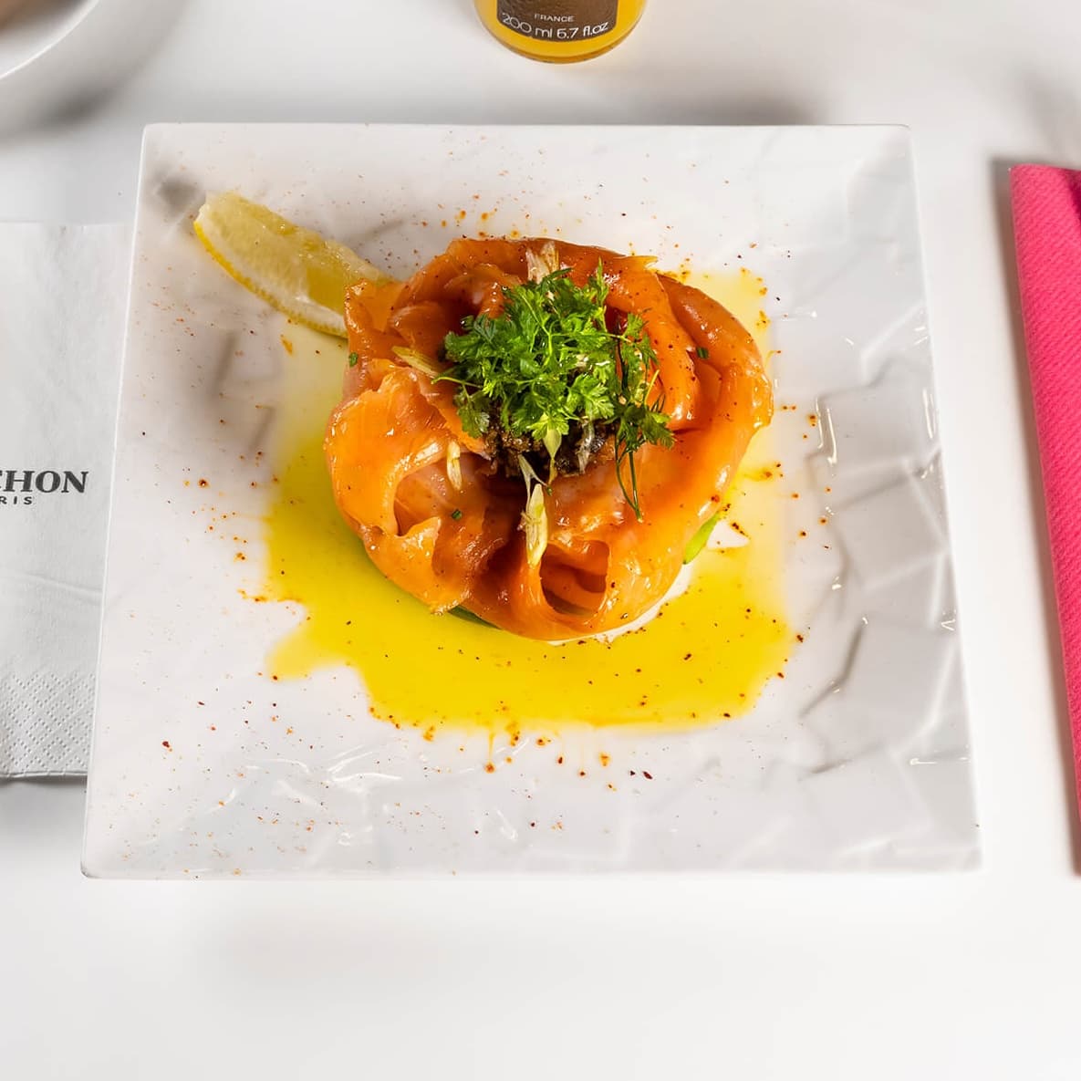 Saumon Fumé d’Ecosse a la ficelle - Menu item