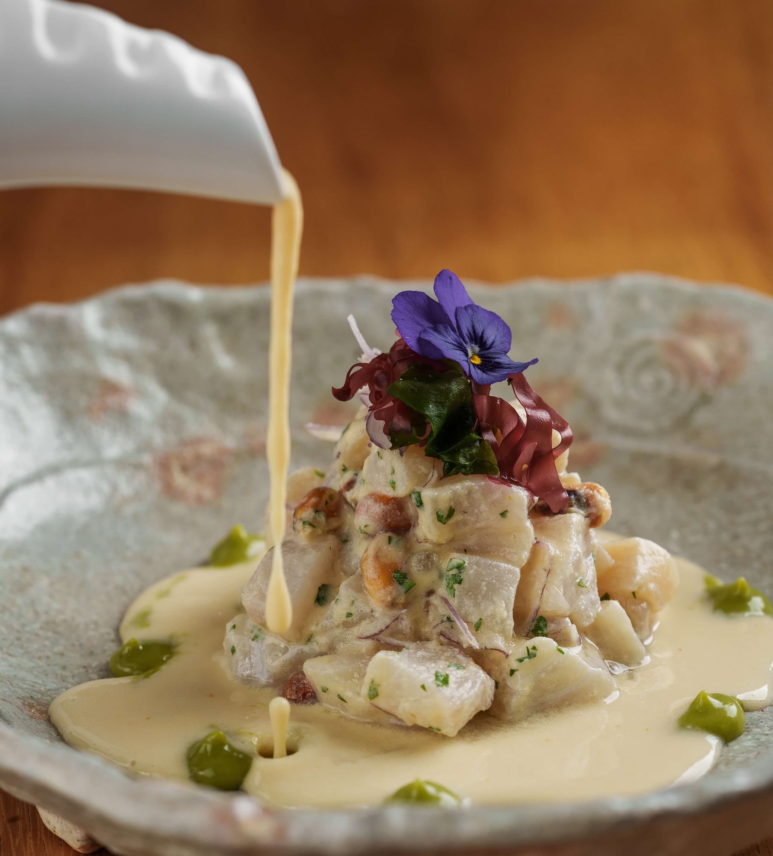 Ceviche Loup et Saint-Jacques - Menu item