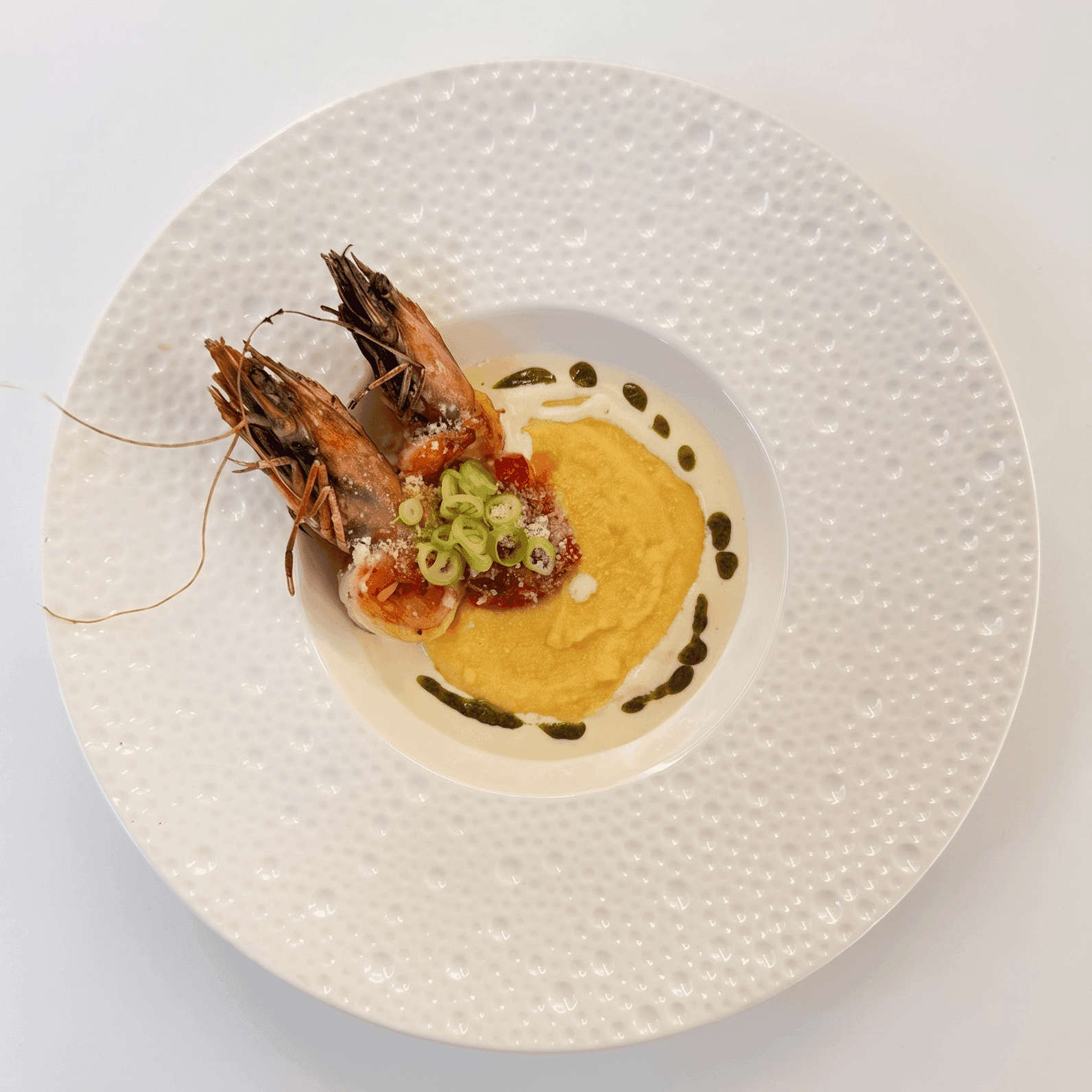Crevettes à la Polenta Crémeuse - Menu item
