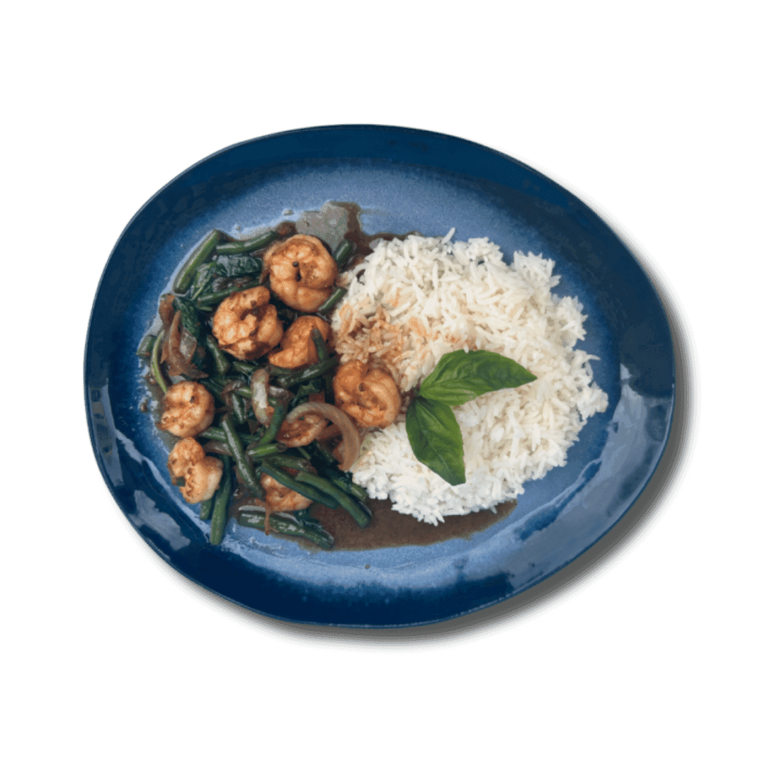 Pad Kraprow Khung Crevettes - Menu item
