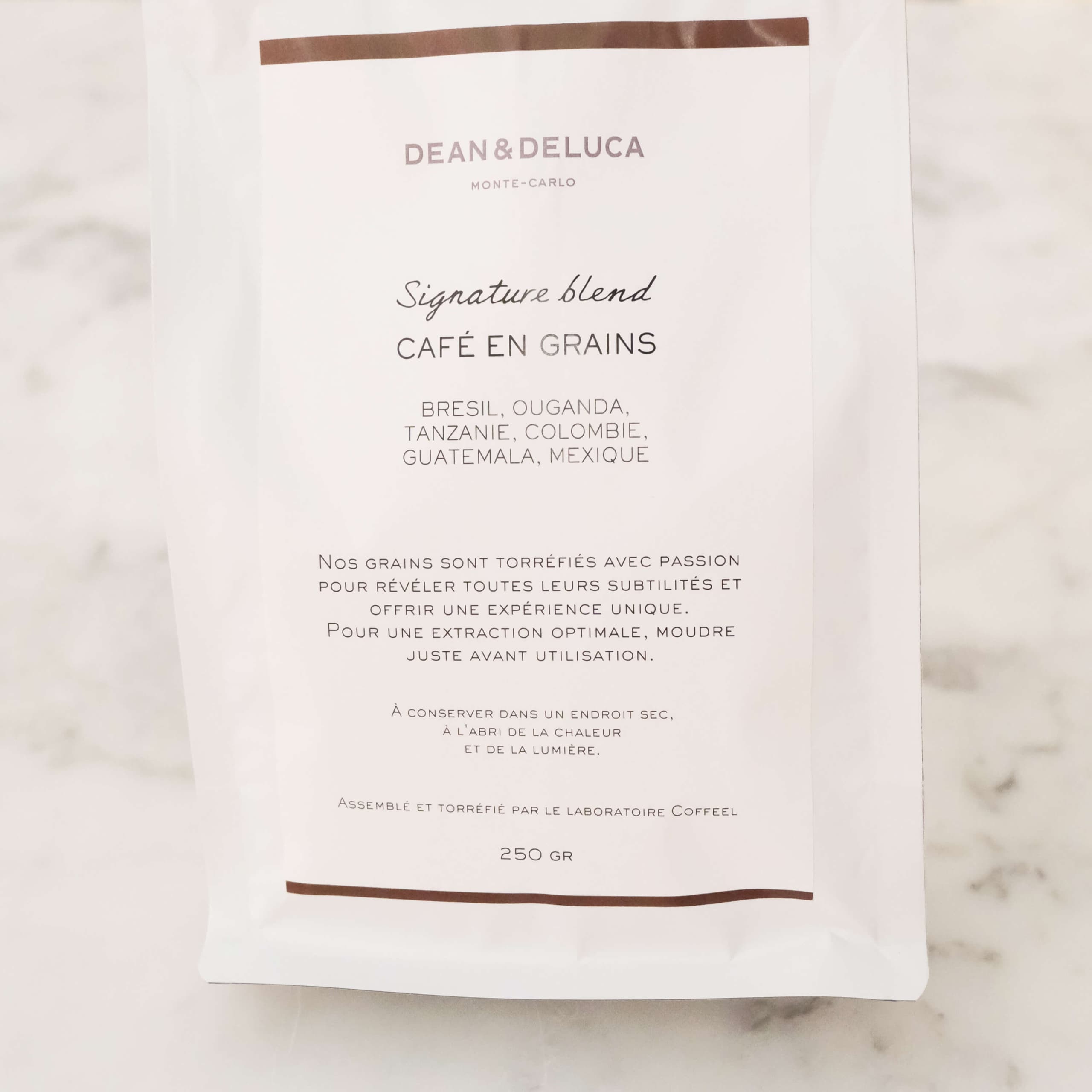 Signature blend : café en grains 250gr - Menu item