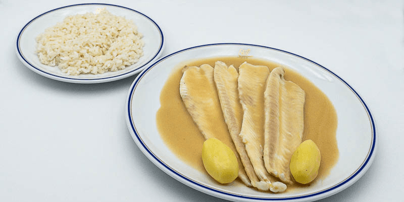 Filet de sole façon meunière et riz pilaf - Menu item
