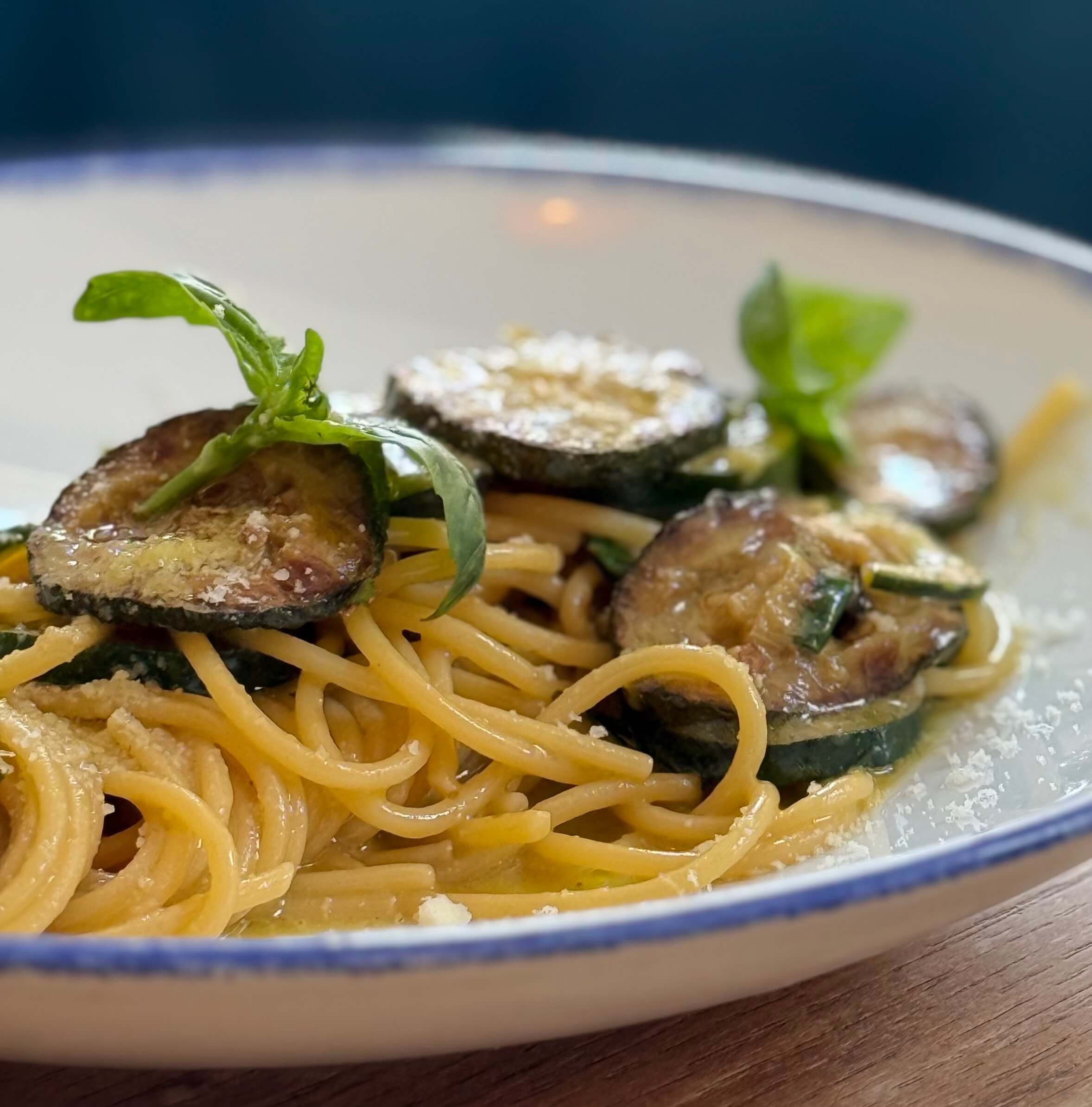 Spaghetti alla nerano - Menu item