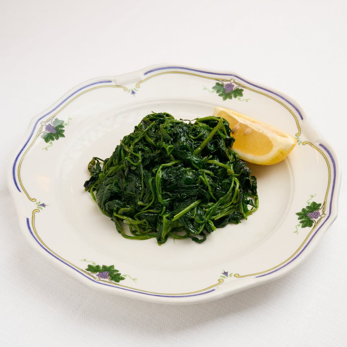 Spinaci all'agro - Menu item