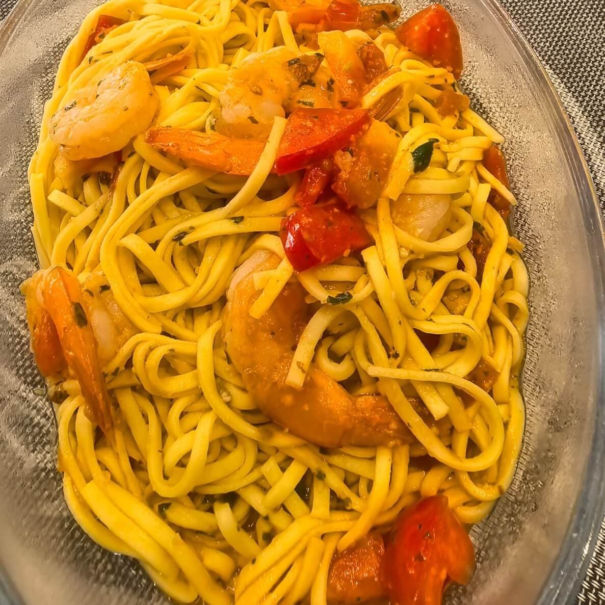 Tagliolini With Spicy Shrimps - Menu item