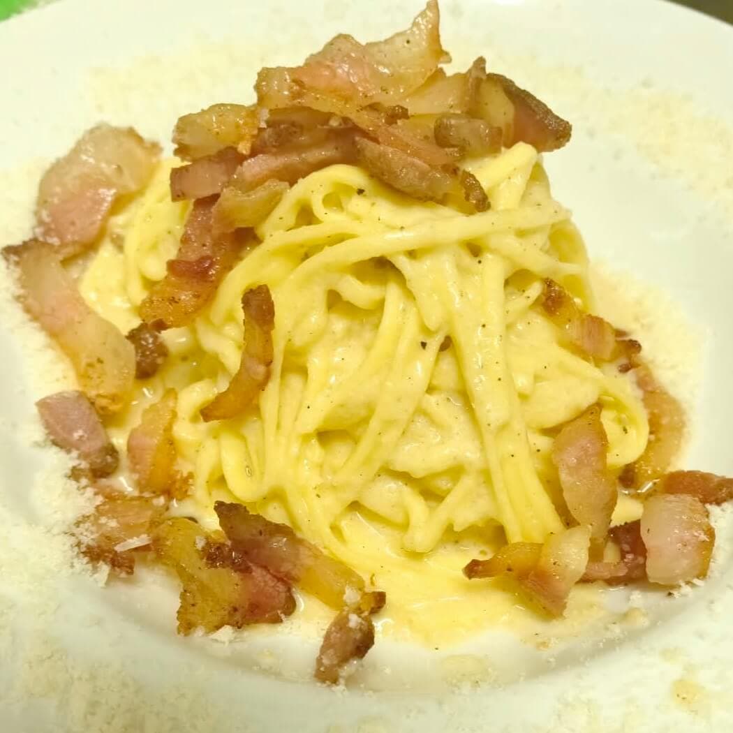 Tagliolini à la carbonara - Menu item