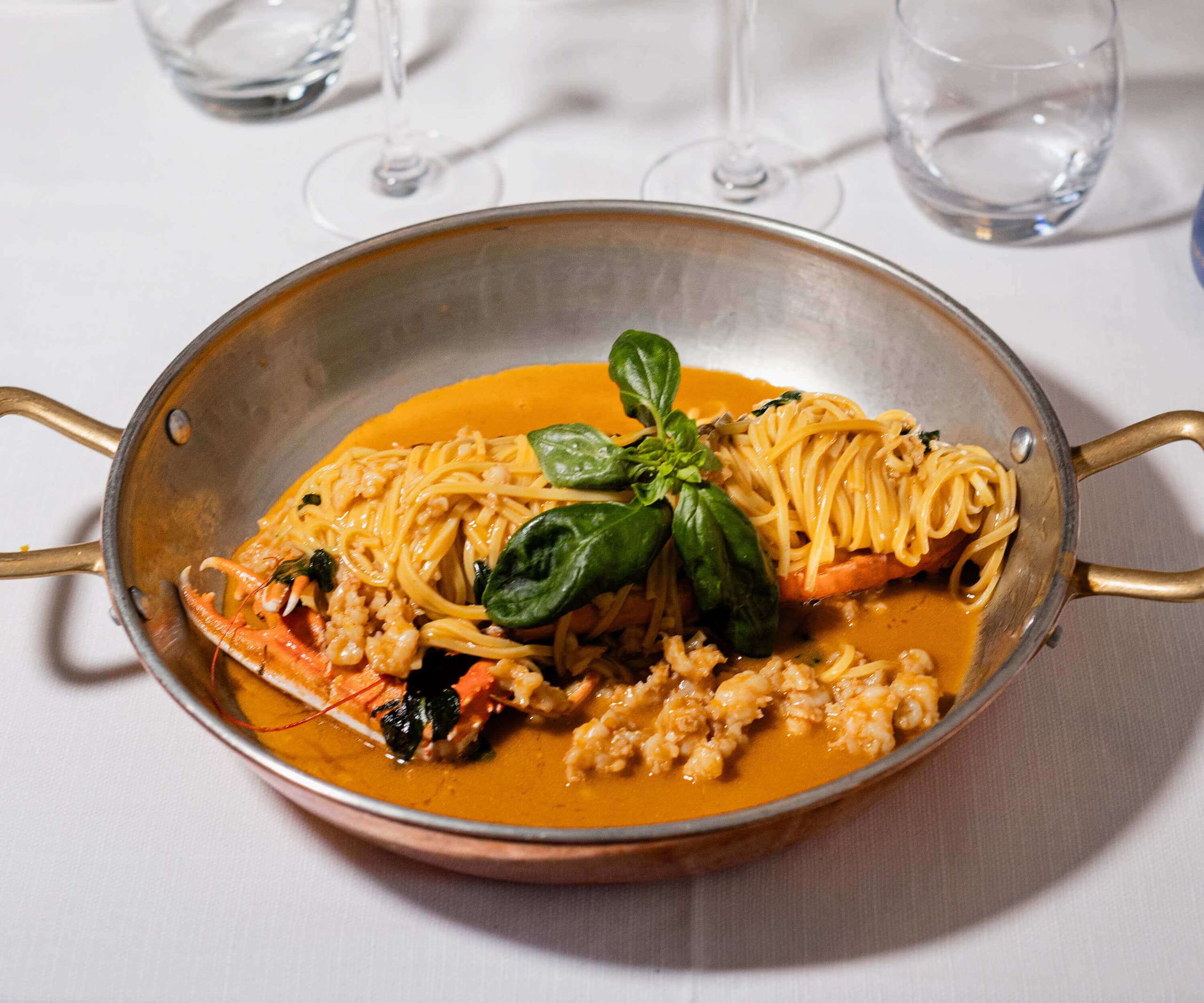 Tagliolini aux Langoustine - Menu item