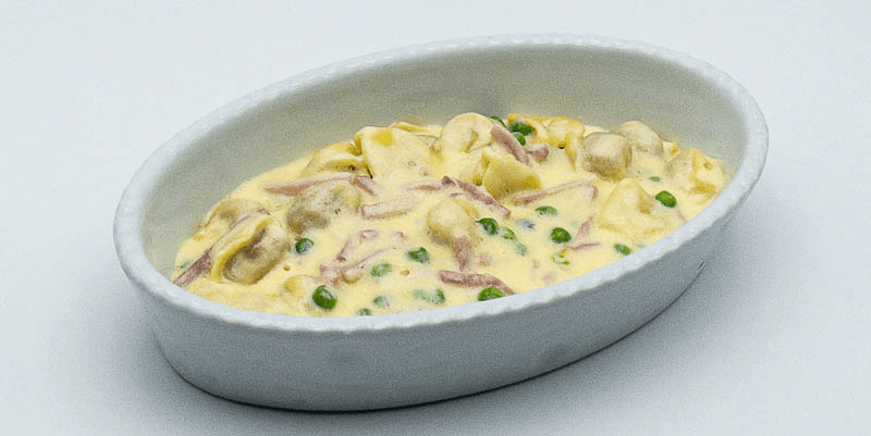 Tortellini Crème, Jambon et Petits Pois - Menu item