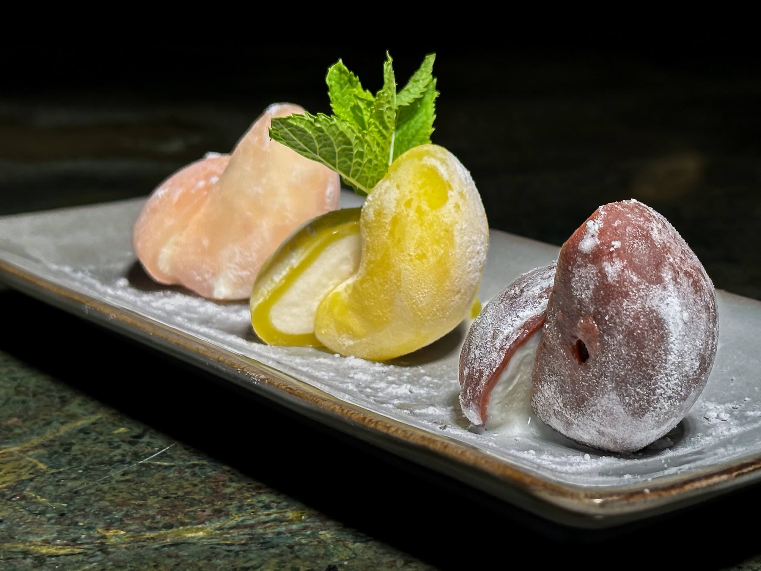 Trilogie de mochis glacés - Menu item