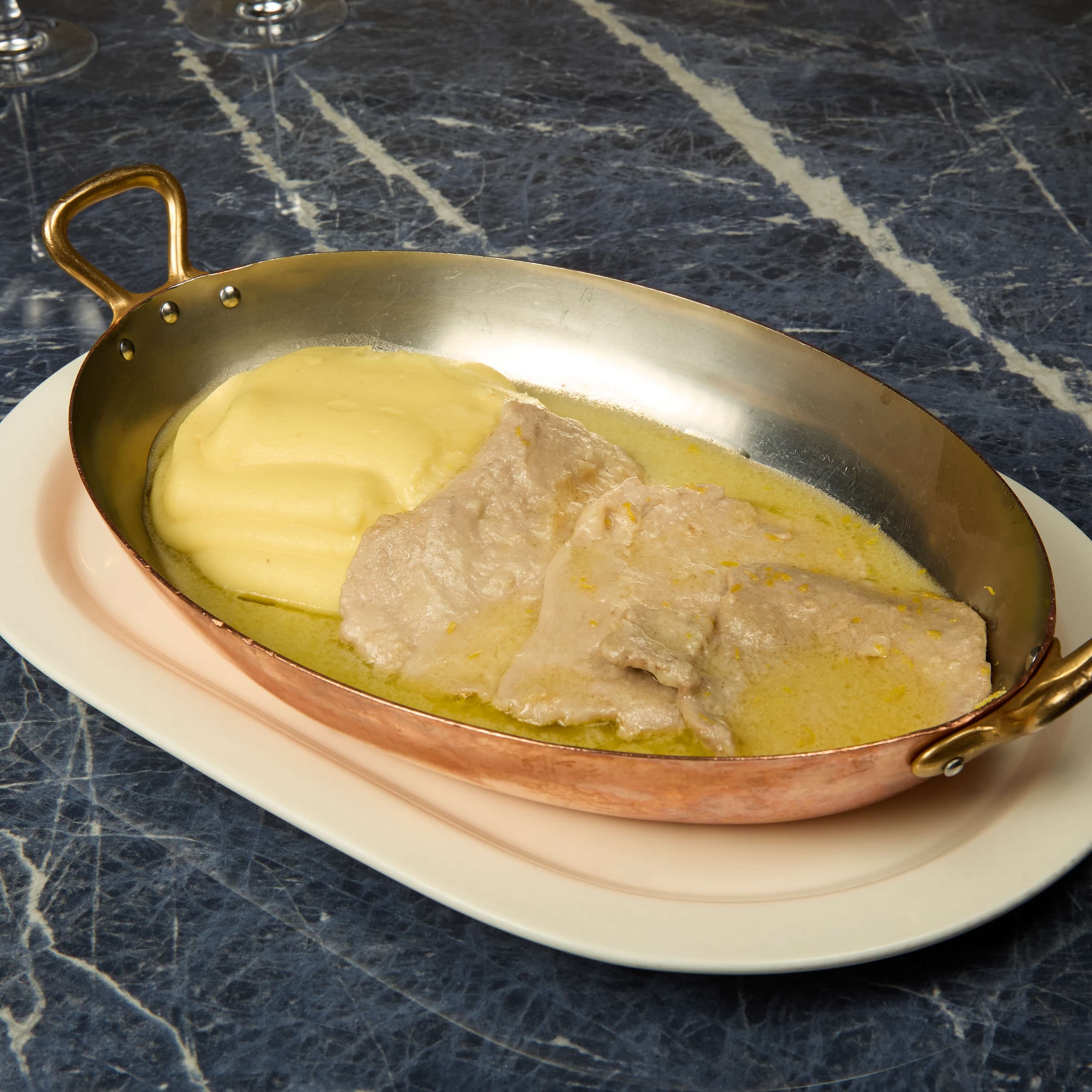 Piccata de Veau au Citron et Purée de Pomme de Terre 	 - Menu item