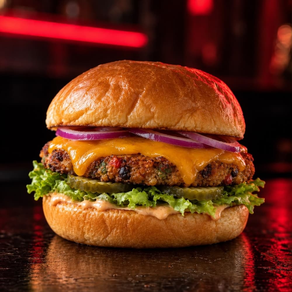 Veggie Burger Combo + Frites Fraîche + Boisson - Menu item