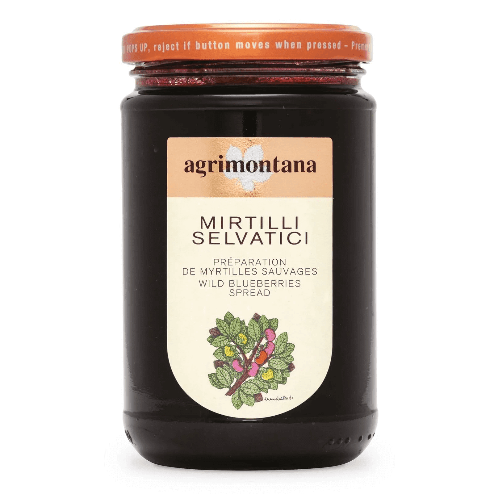 Confiture de myrtilles sauvages - Menu item