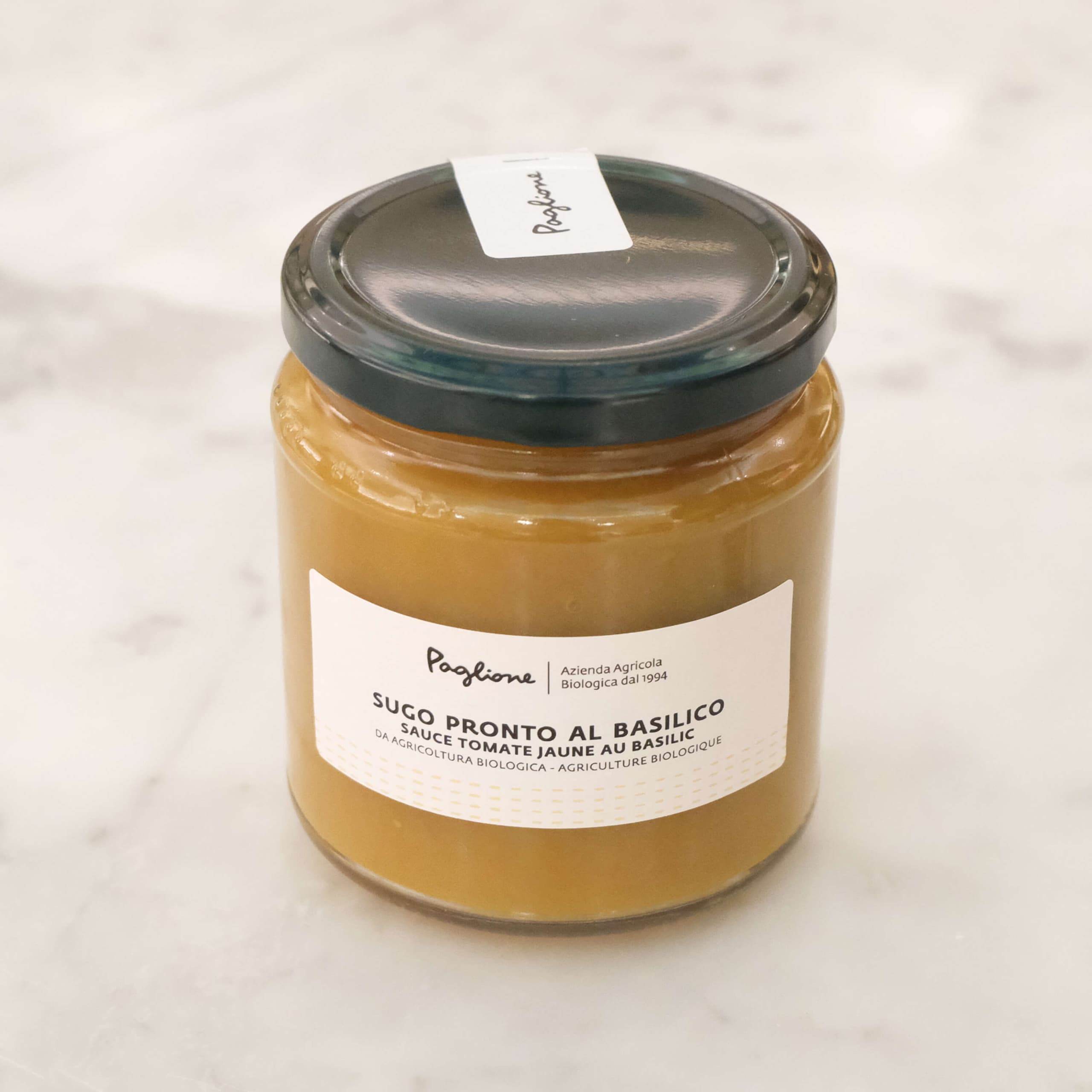 Sauce tomate jaune & basilic 290gr - Menu item