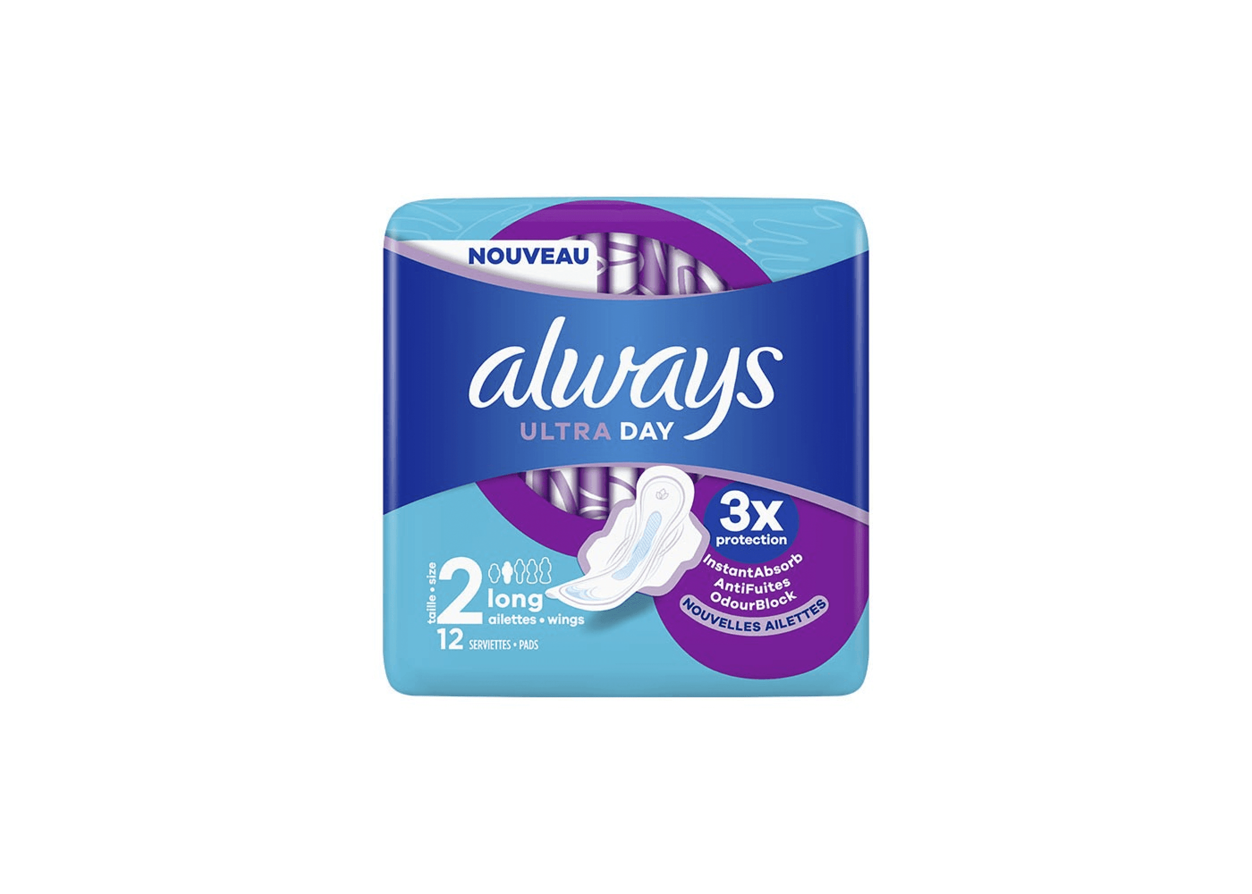 Always Ultra Serviette Périodique Avec Ailettes Long Plus - Menu item