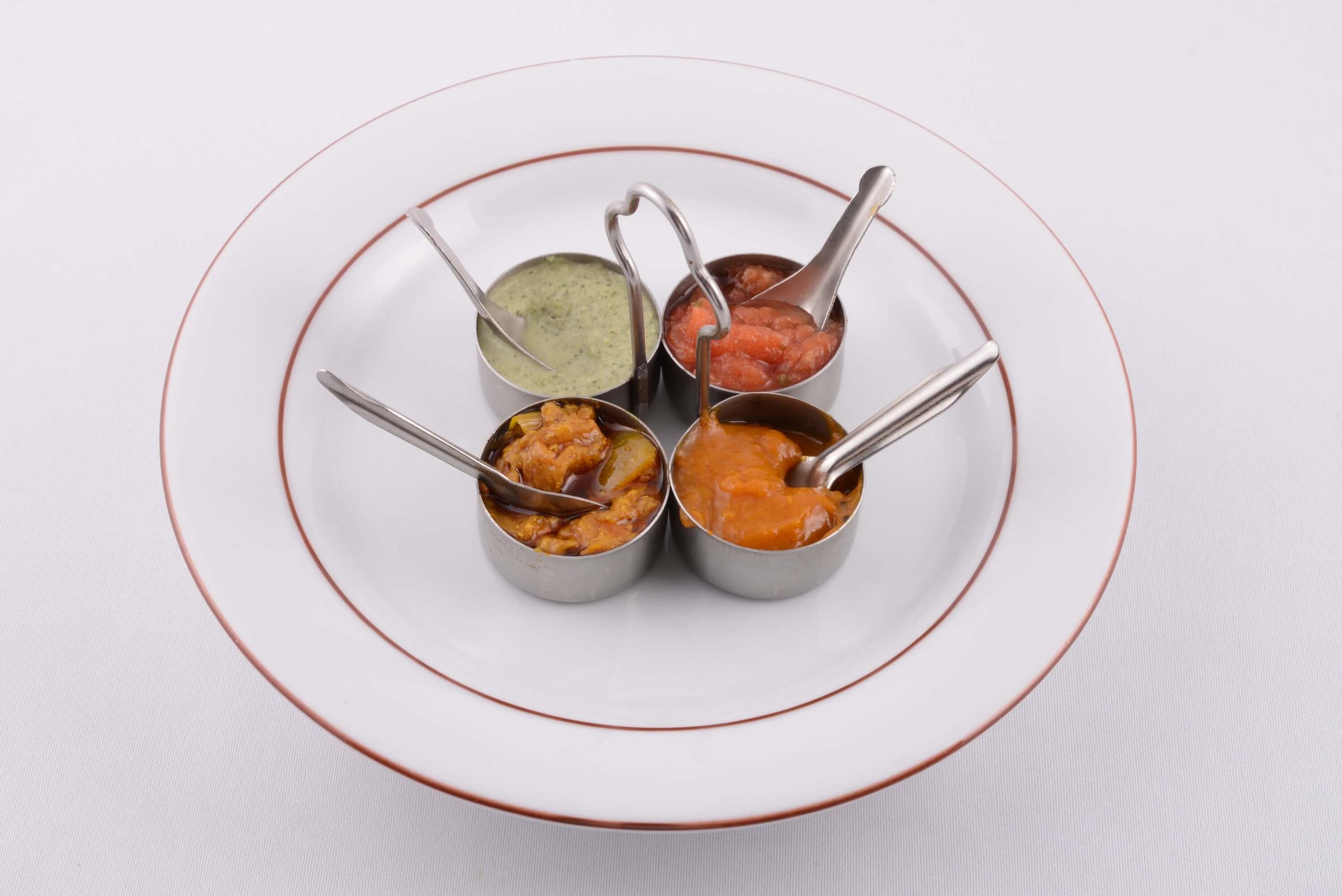 Assortiments de 4 Chutney - Menu item